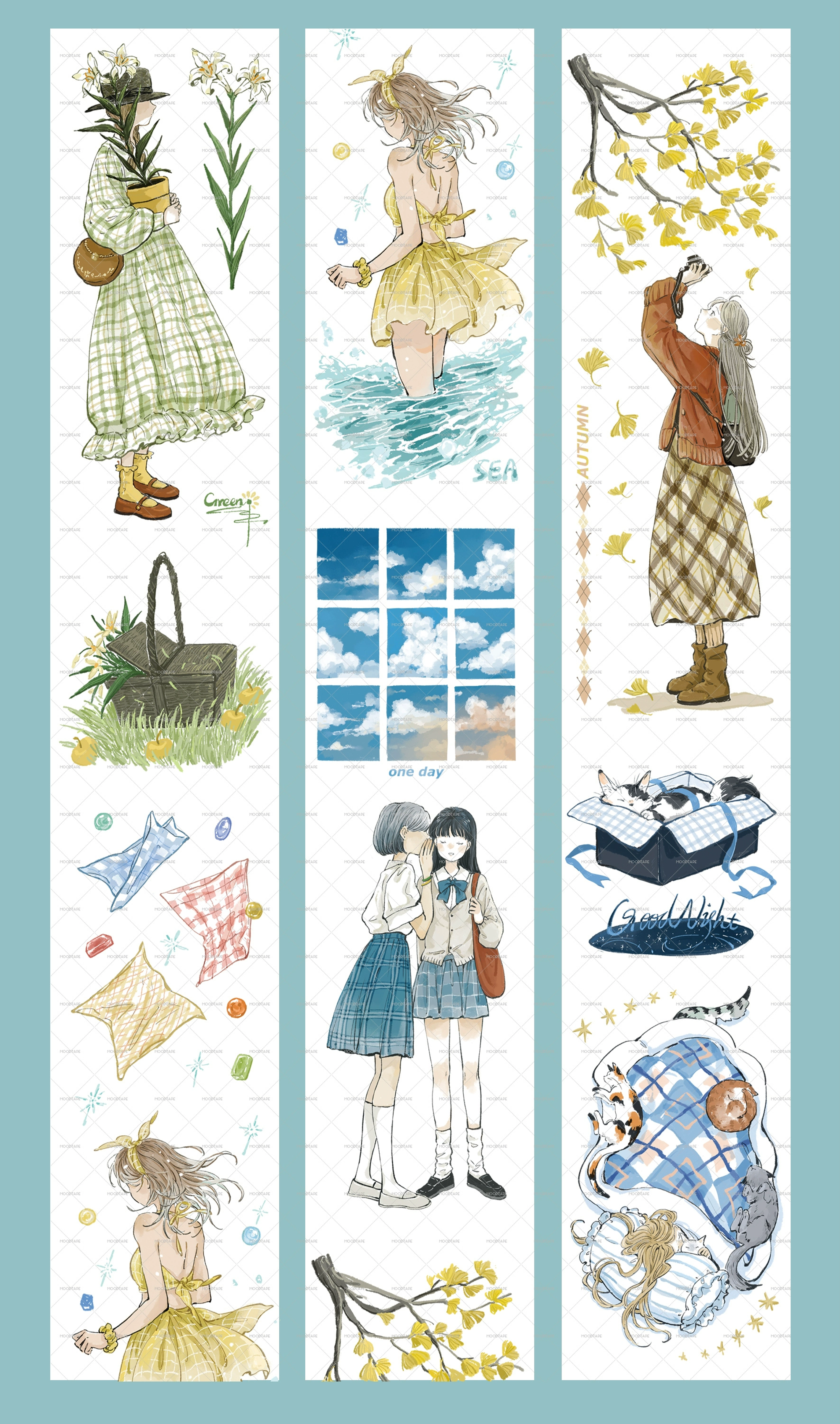 【MOOD】Innocent Memories Character PET Tape