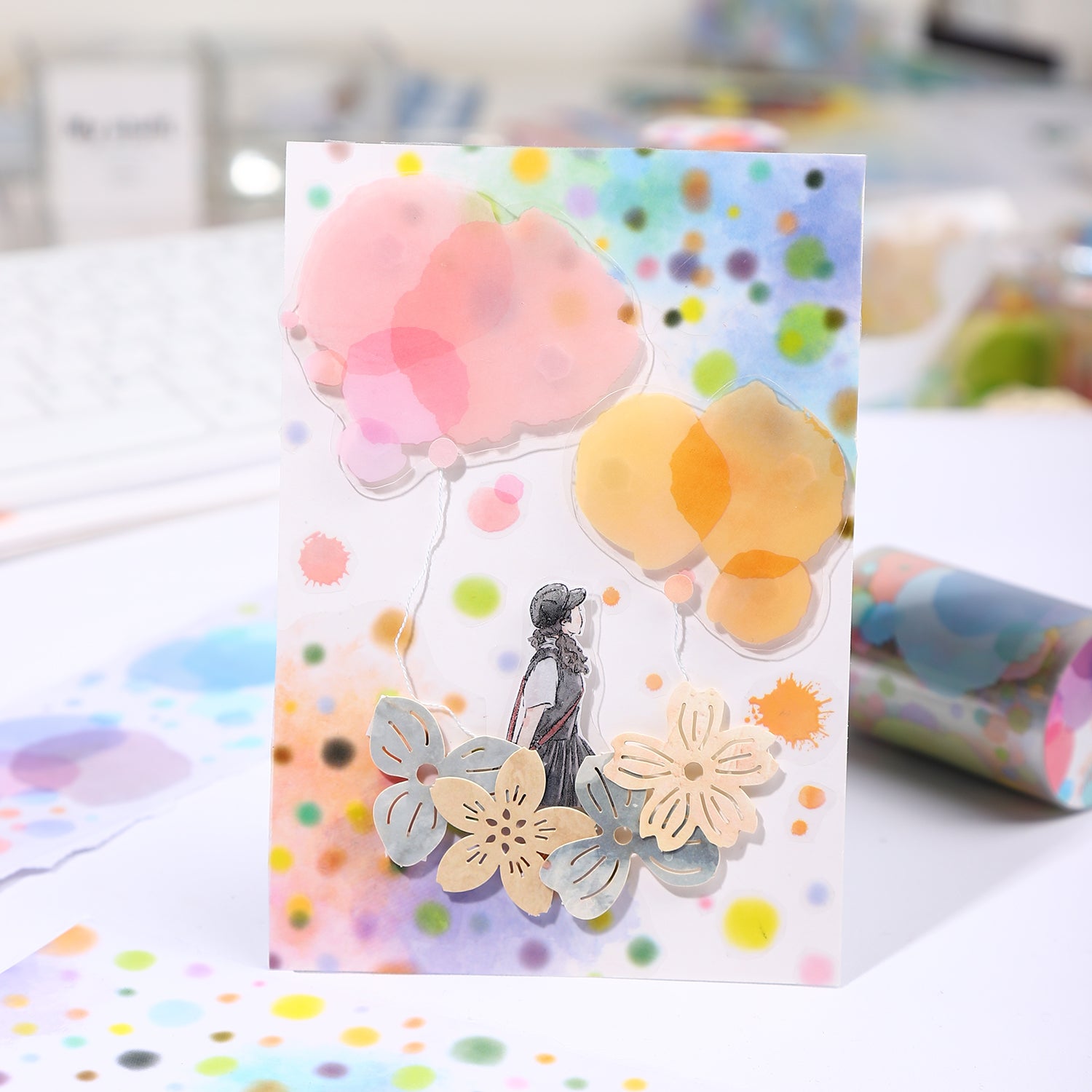 Watercolor Light Painting PET Tape