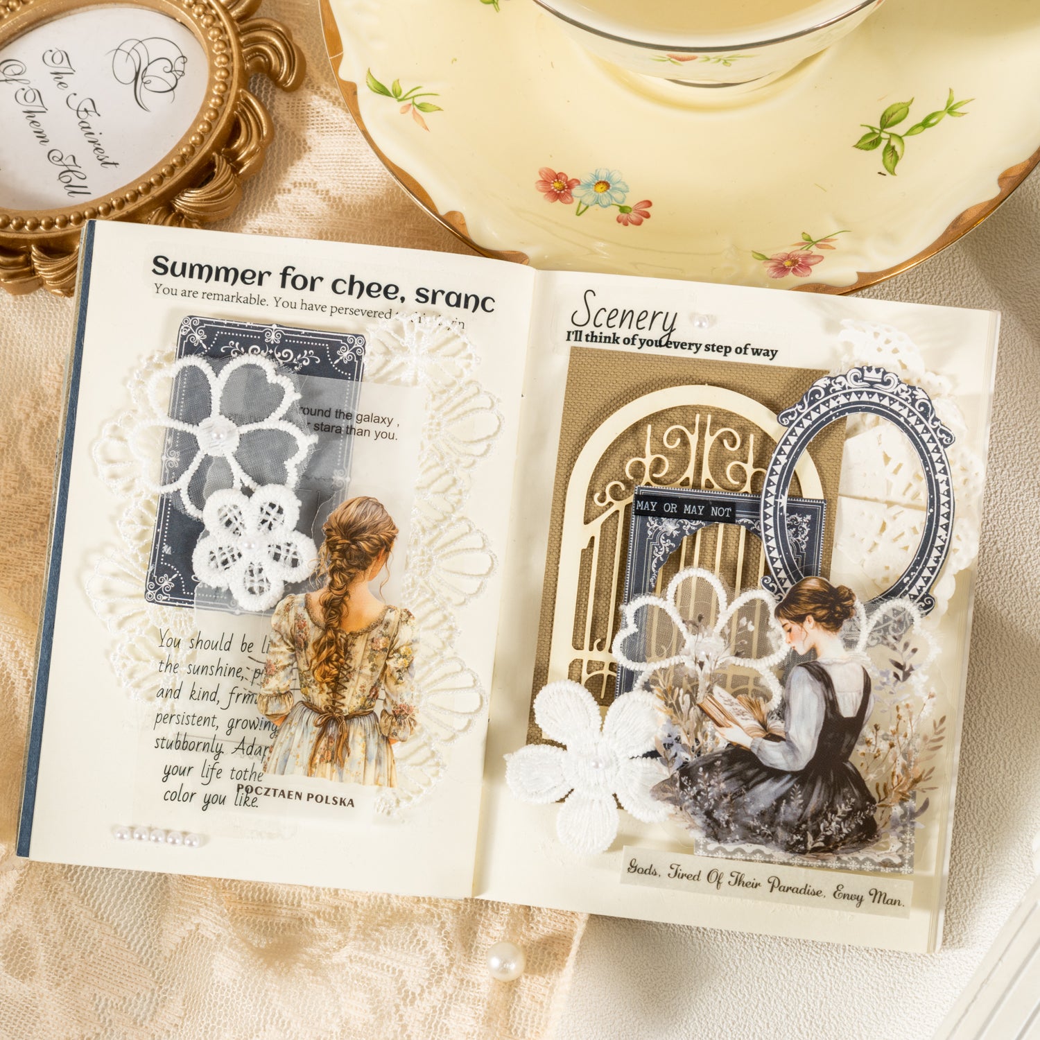 Morning Beauty Character PET Sticker