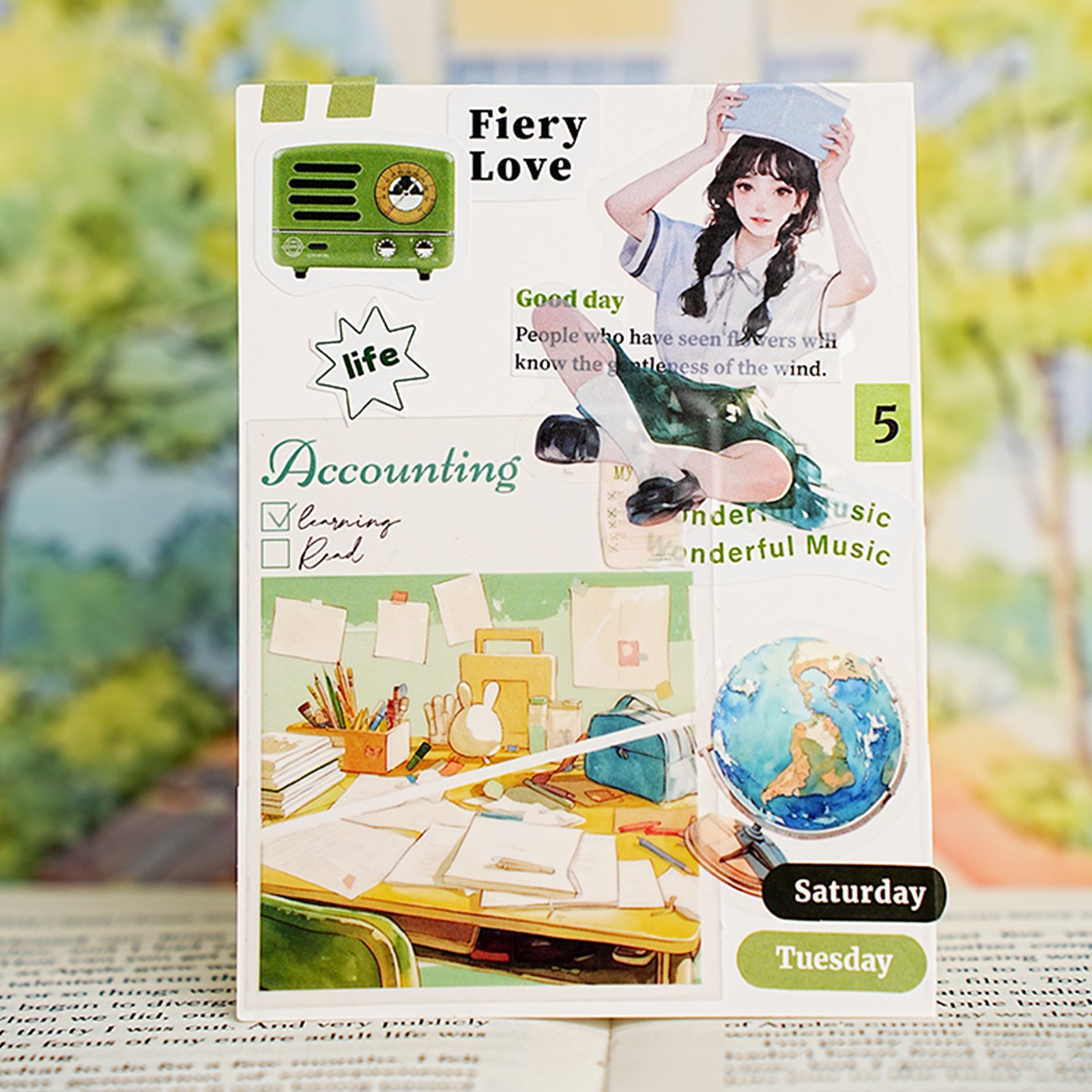 Dream Chasing Serie PET Sticker