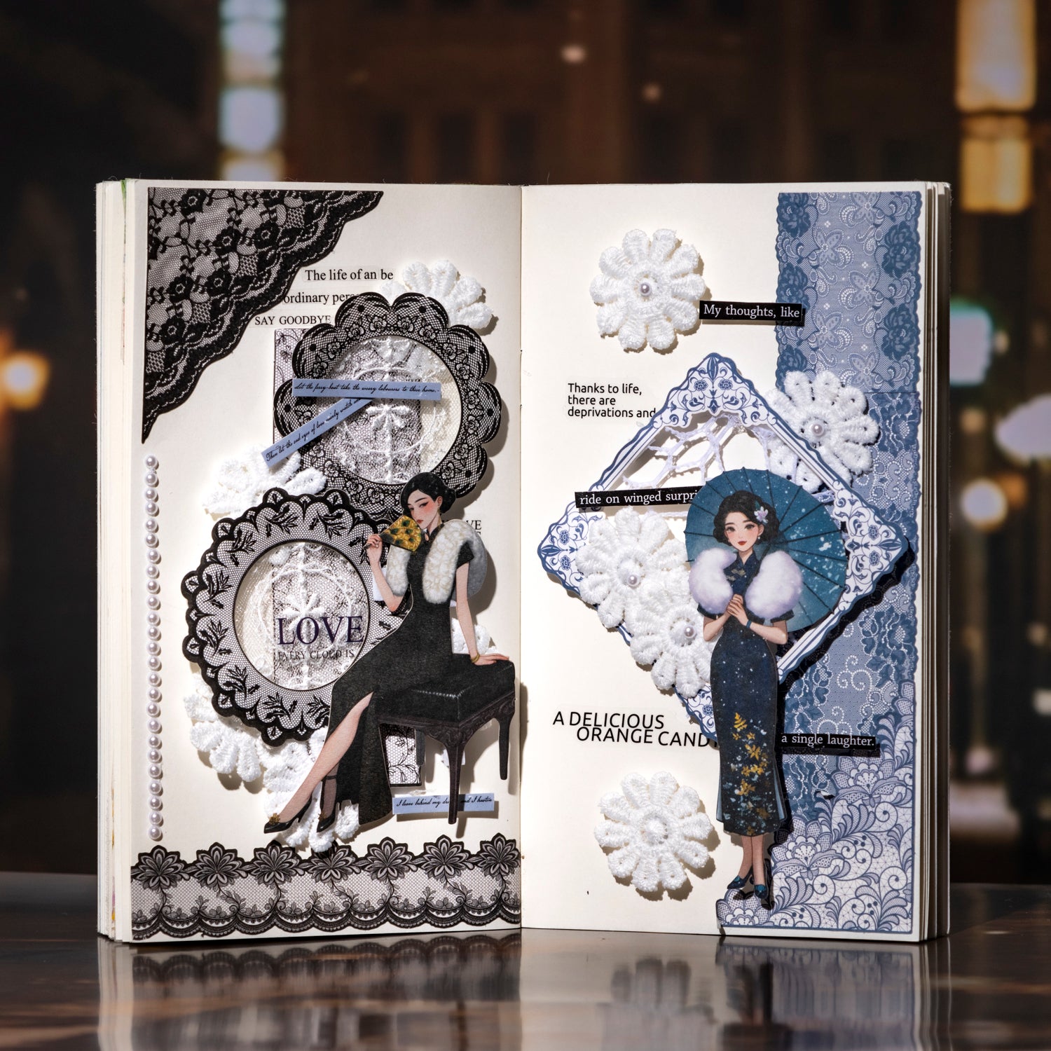 Chinese Cheongsam Girl Character Sticker