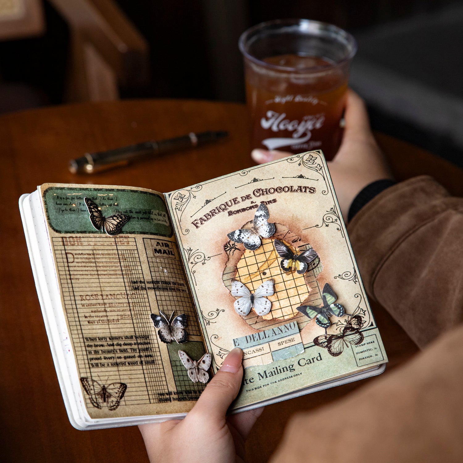 Vintage Page Hand Collection Scrapbook Notepad