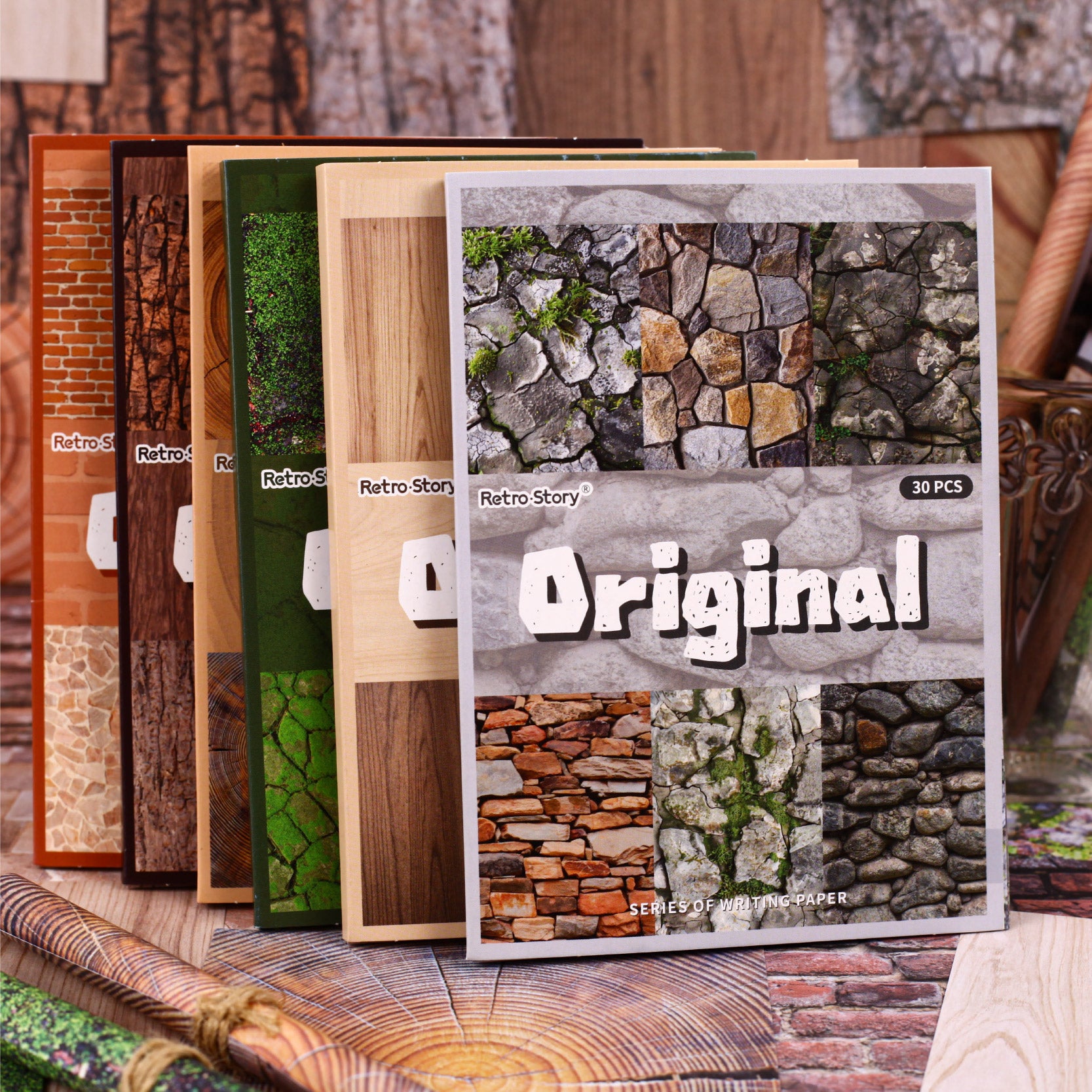 Vintage Trees Scrapbooking Paper