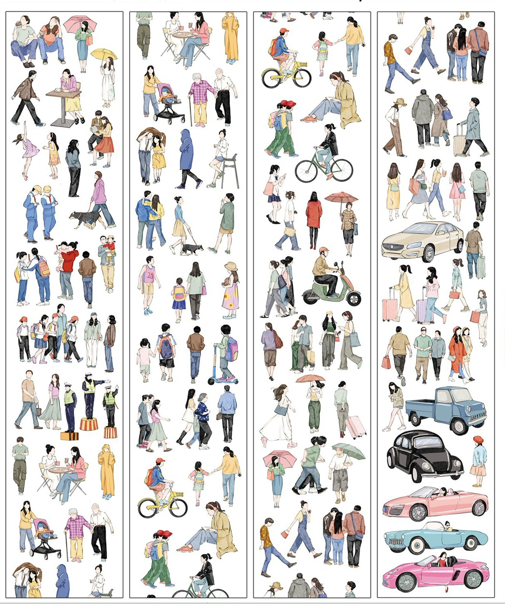 Miniature Character Theme PET Tape