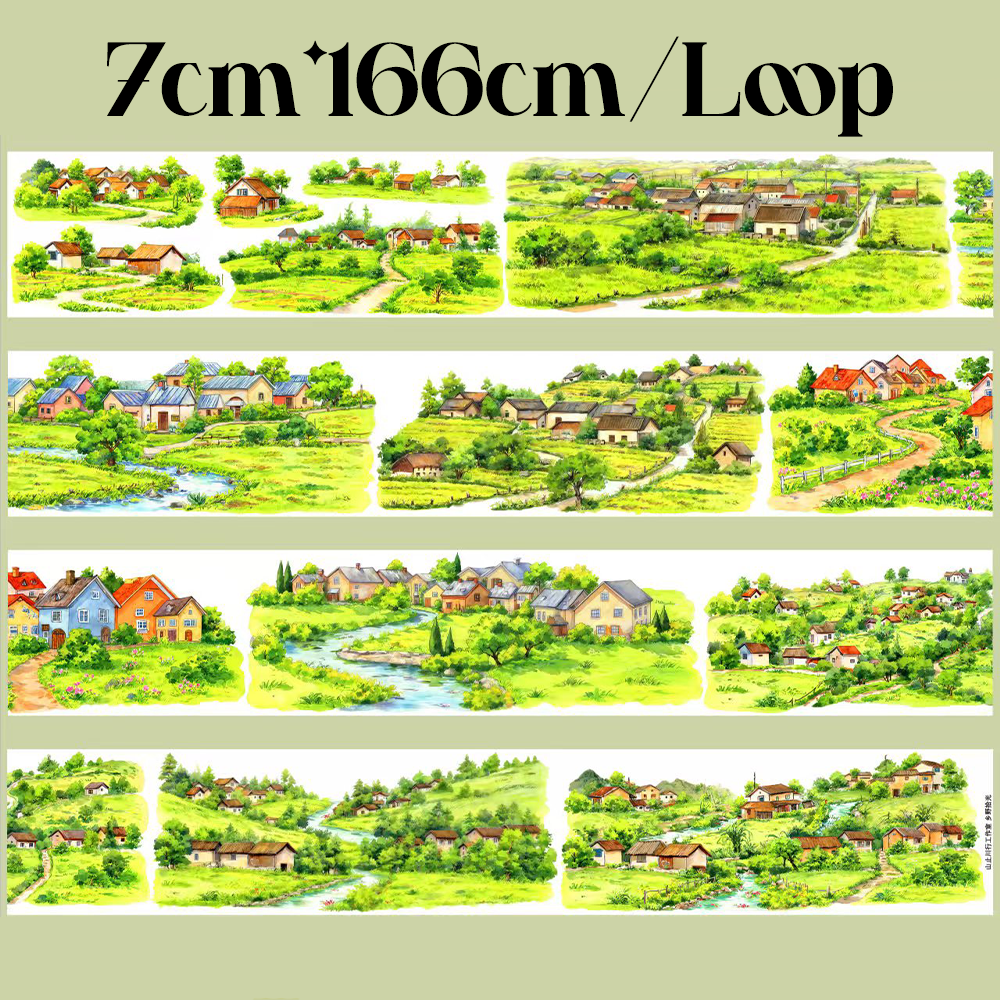 【SZCX】Countryside Moments Landscape PET Tape