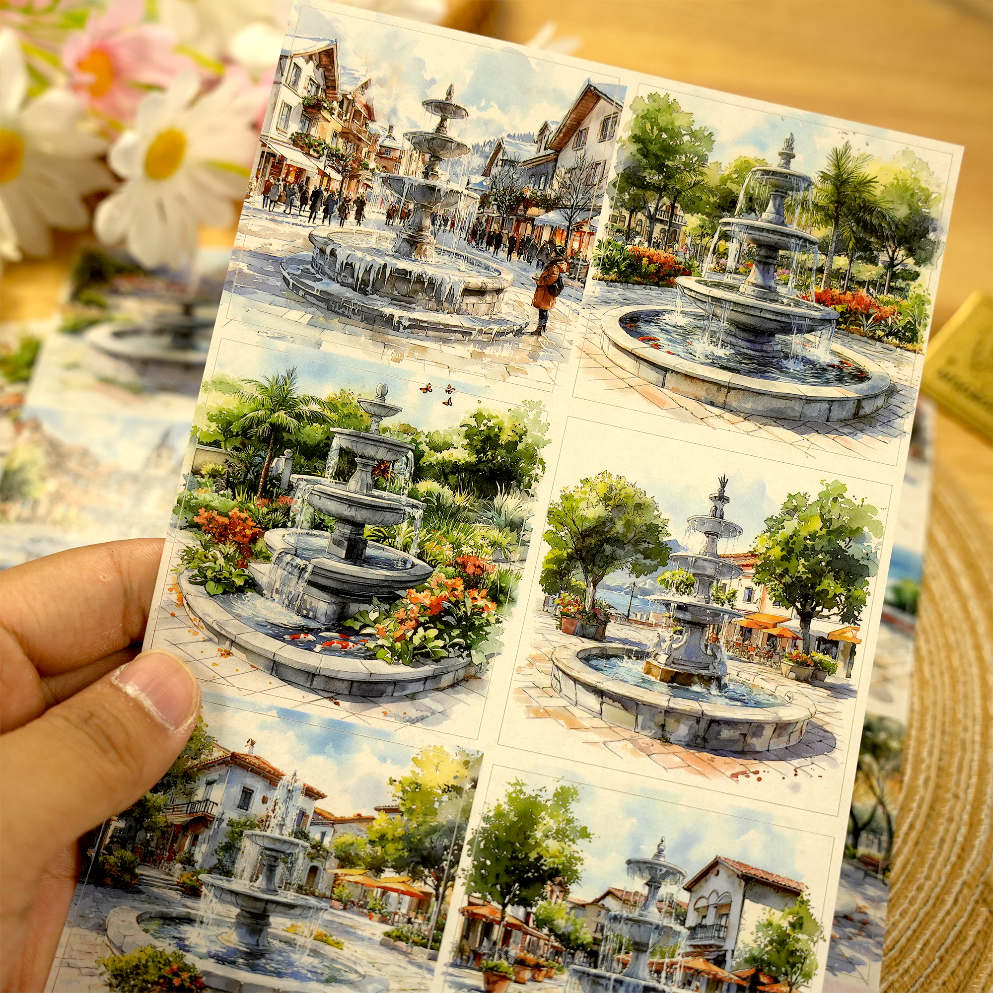 Fountain special Ink Pre-cut Washi Sticker | MOOBOOM Design