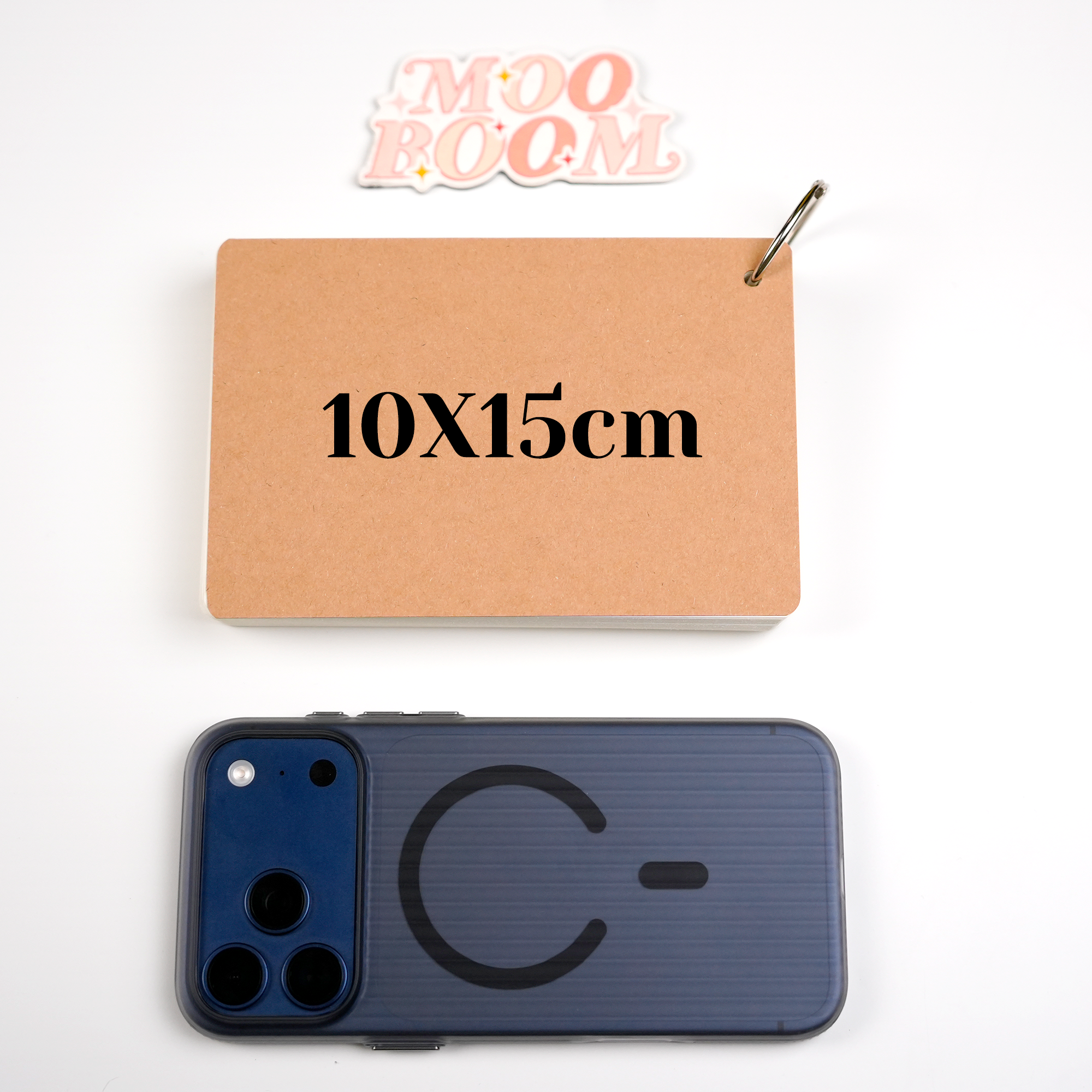 White Writable Punch Card & Metal Ring