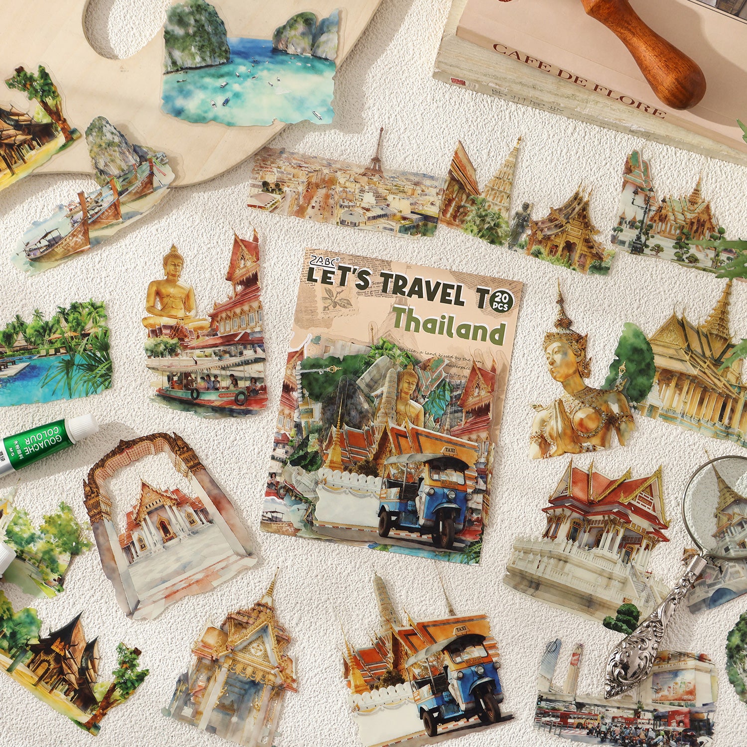 World Travel PET Sticker