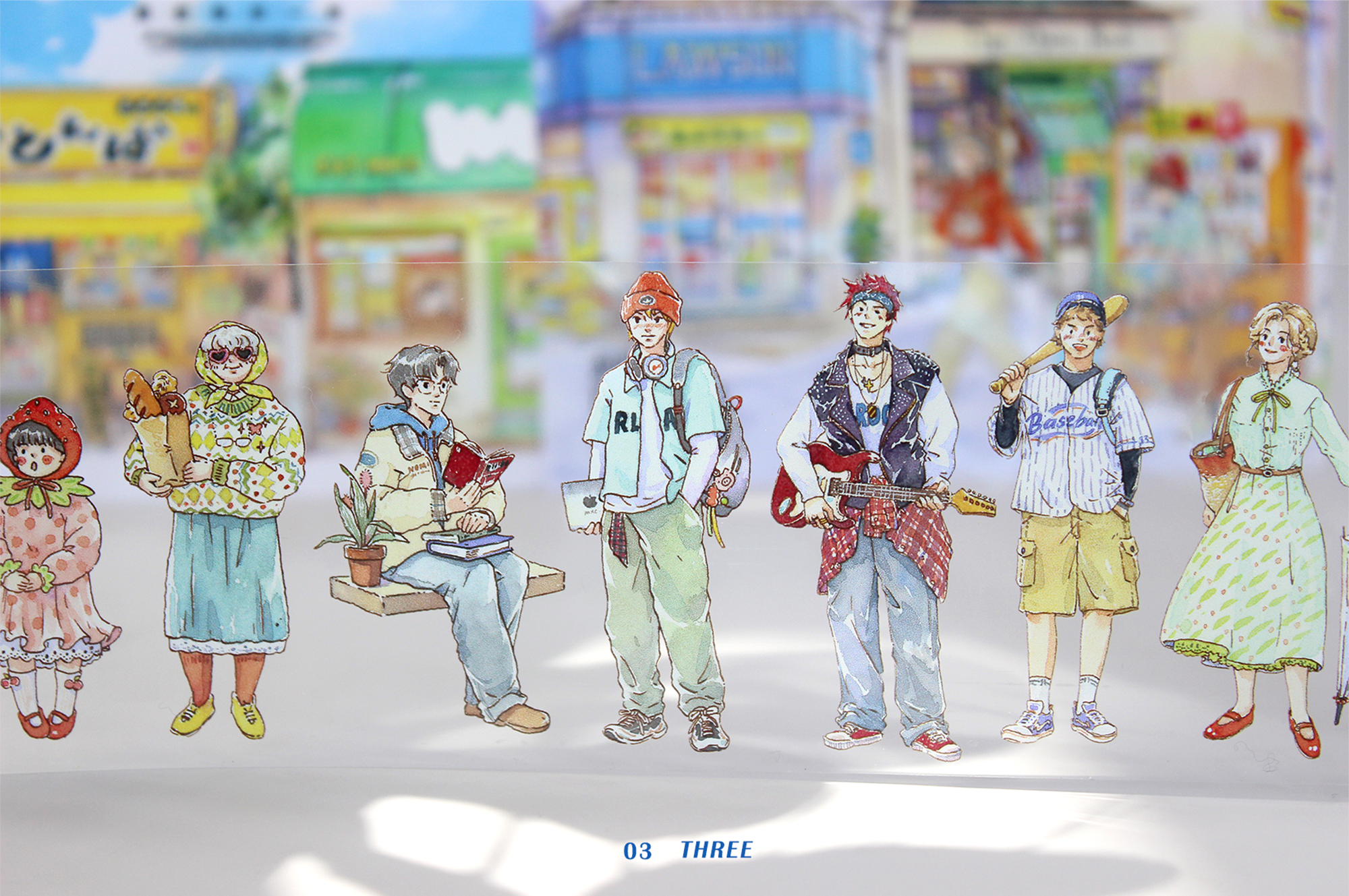 MOOD Modern Character PET Tape (6.5cm x 81cm)