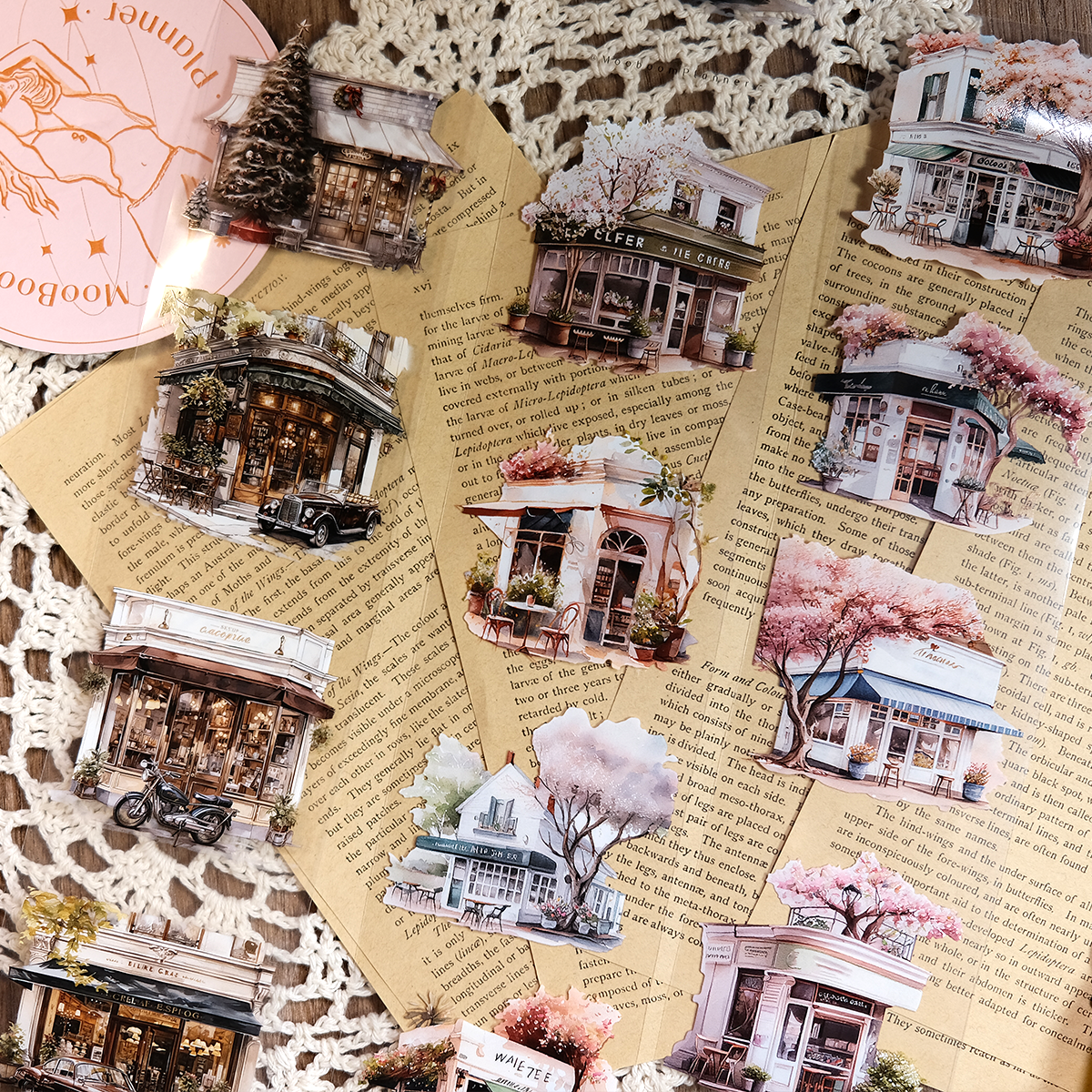 Whole Roll Street Café PET Tape (6cm*2M)| MOOBOOM Design