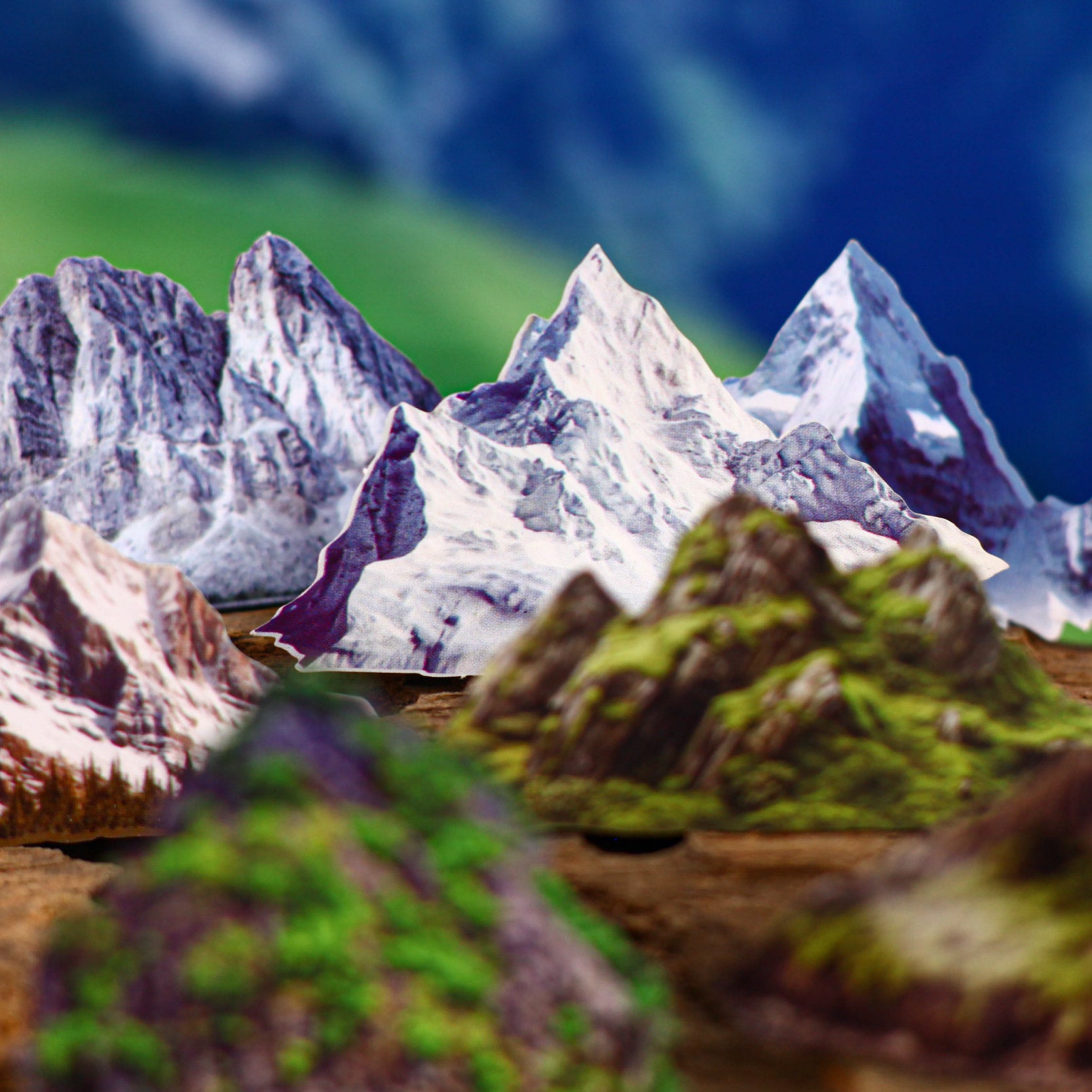 Mountain Paper Sticker for journaling and scrapbooking