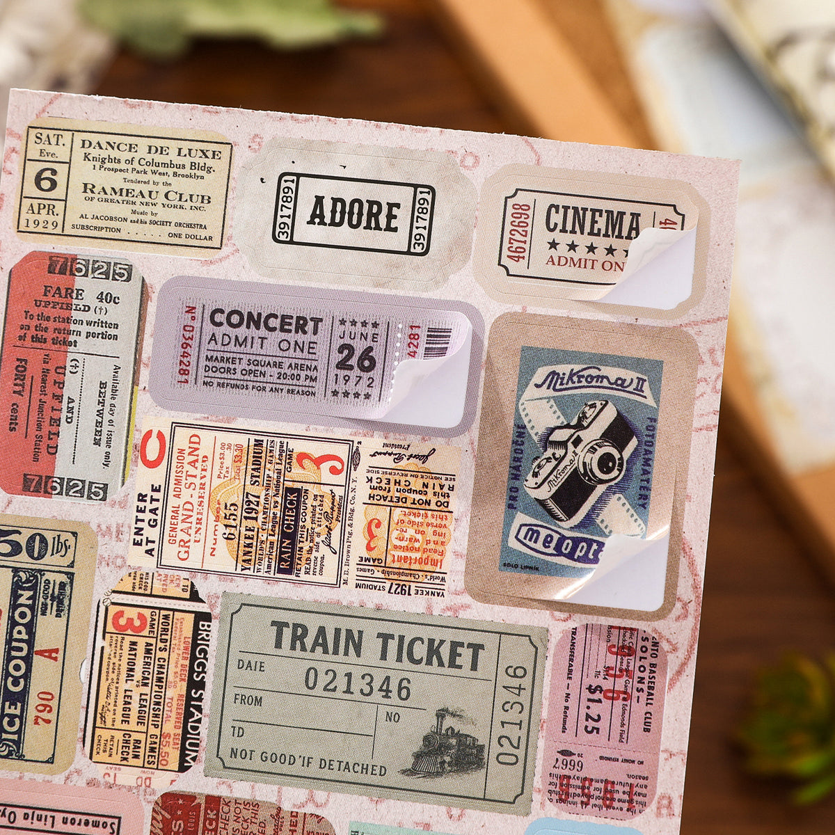 Time Capsule Scrapbooking Paper