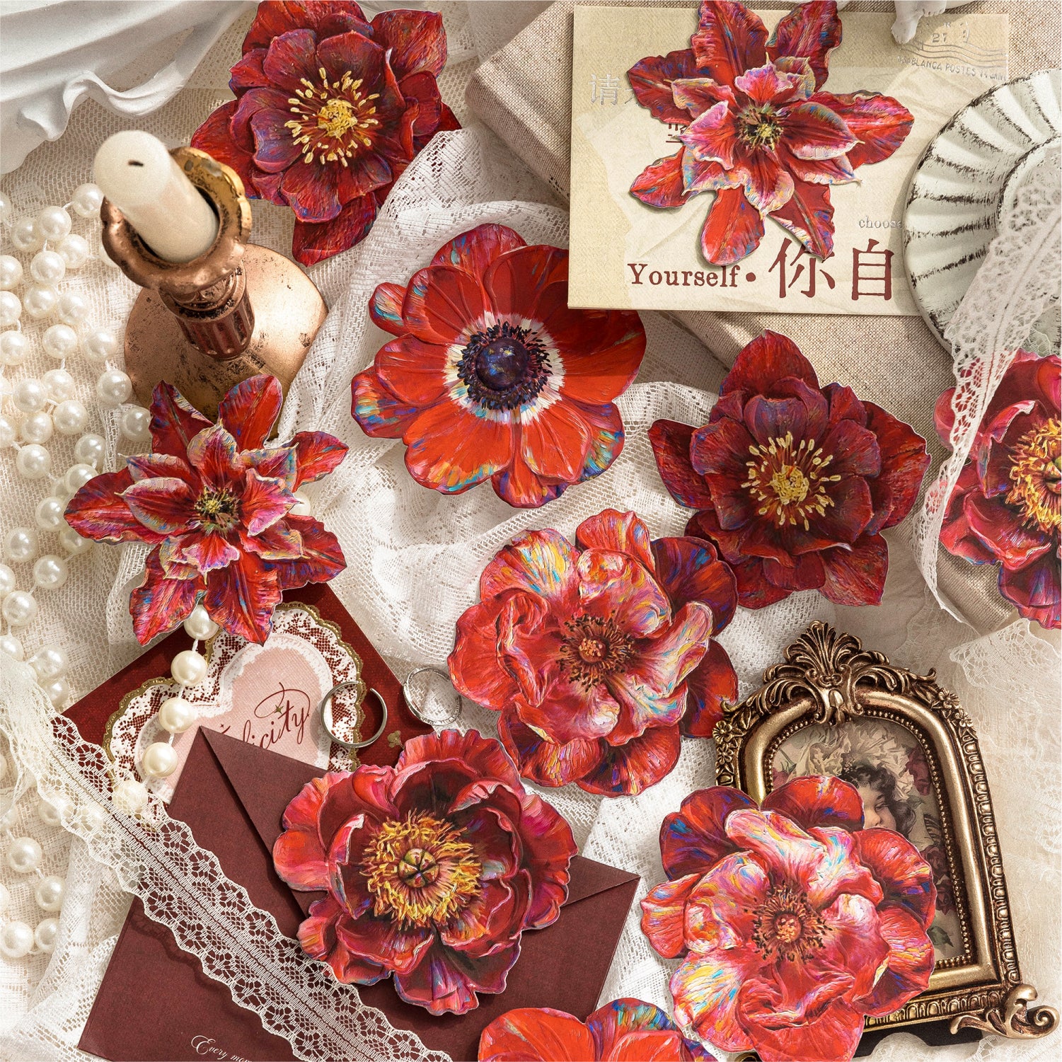Monet's Garden Series Flower Sticker