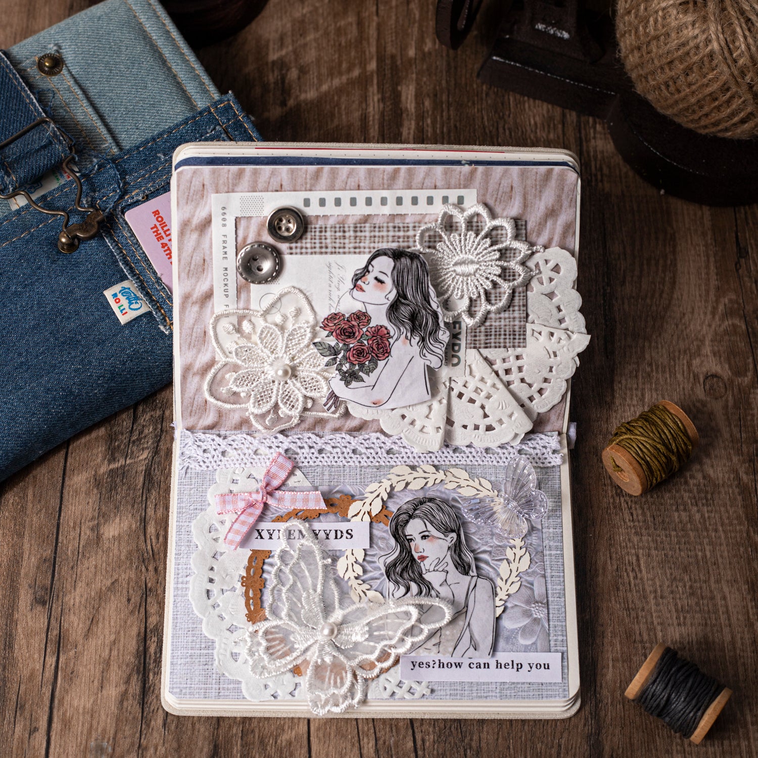 Hand-knitting artisan Washi Sticker