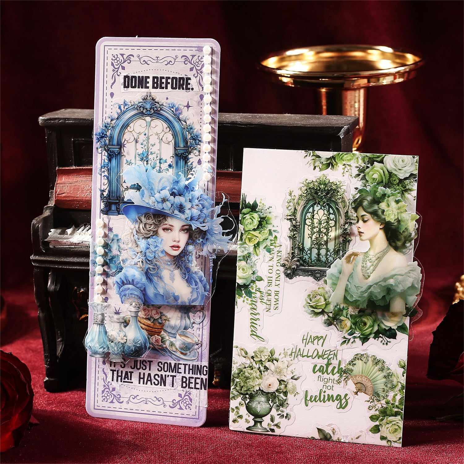 Baroque Garden Girl Pre-cut Sticker Book