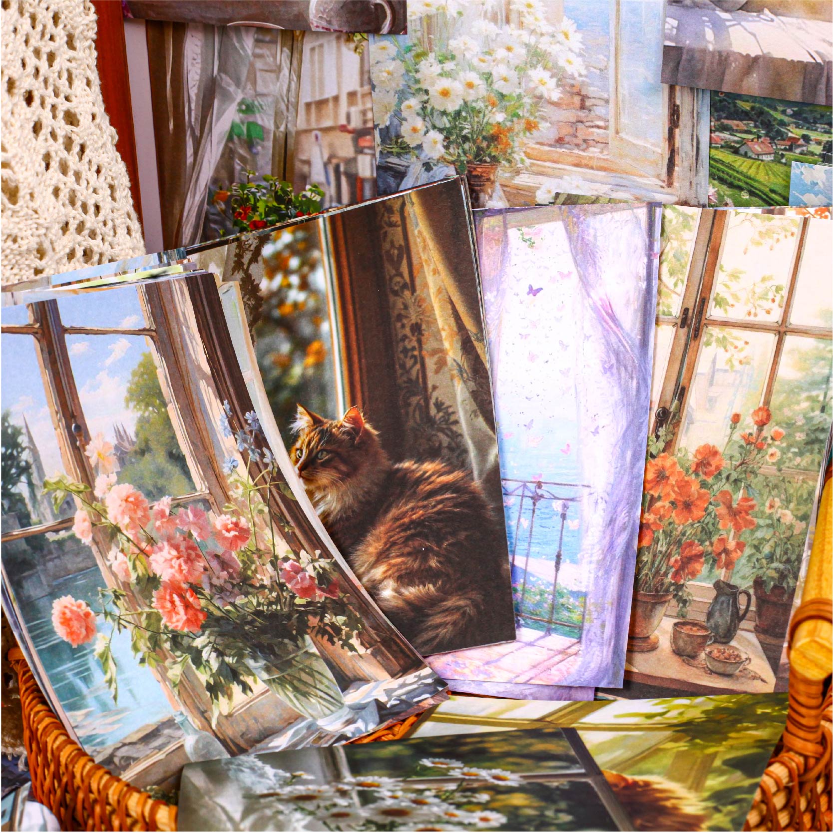 Outside the Window Background Sticker