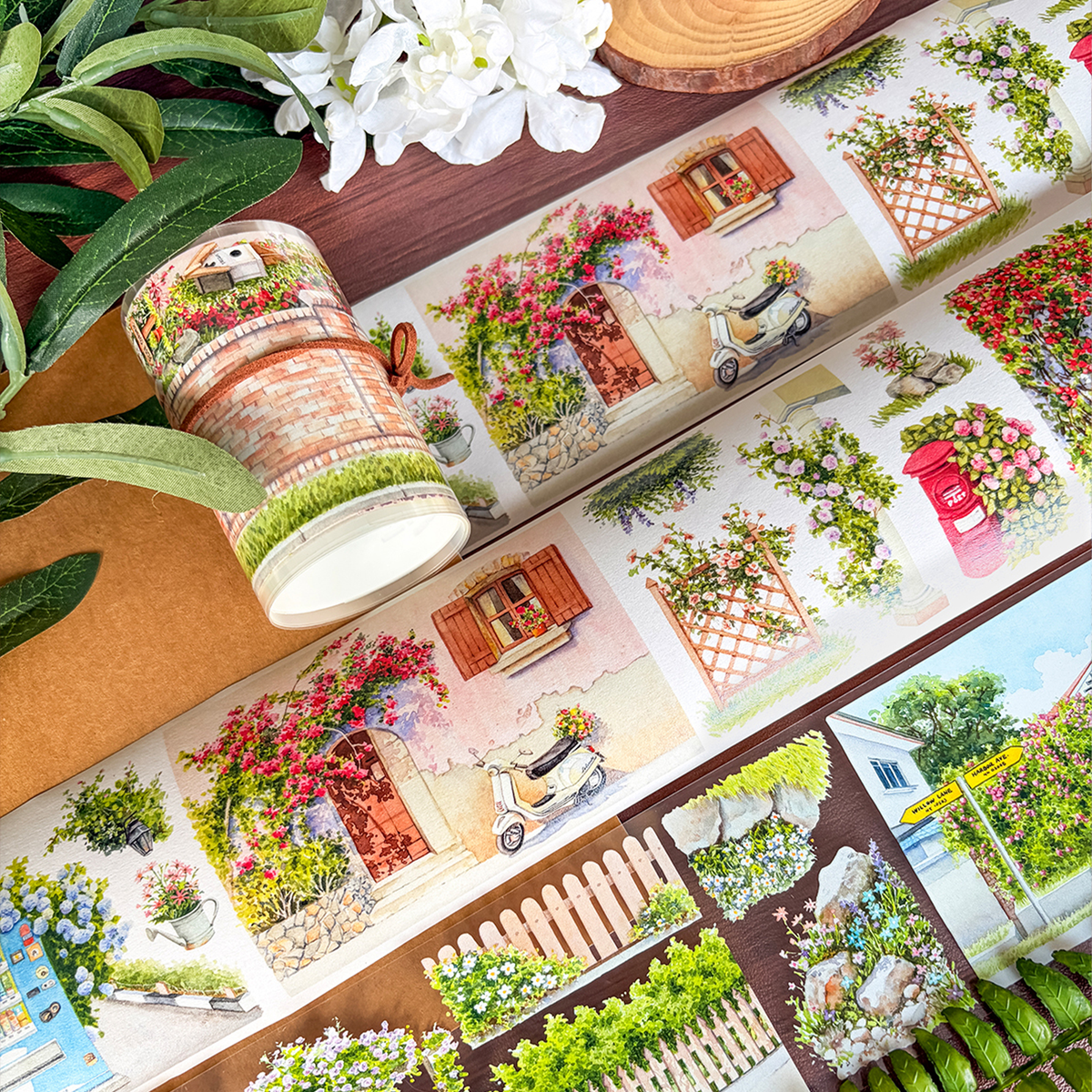 【NEW Stuido】A Wall Full of Spring Landscape PET Tape