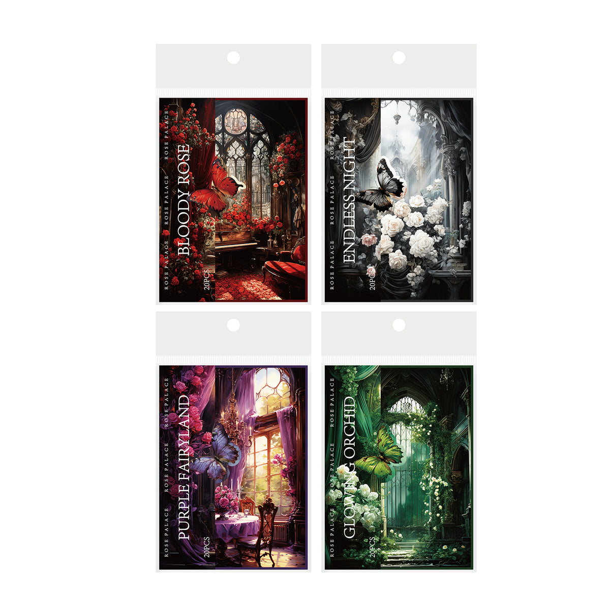 Gothic Rose Palace theme Scrapbooking Paper