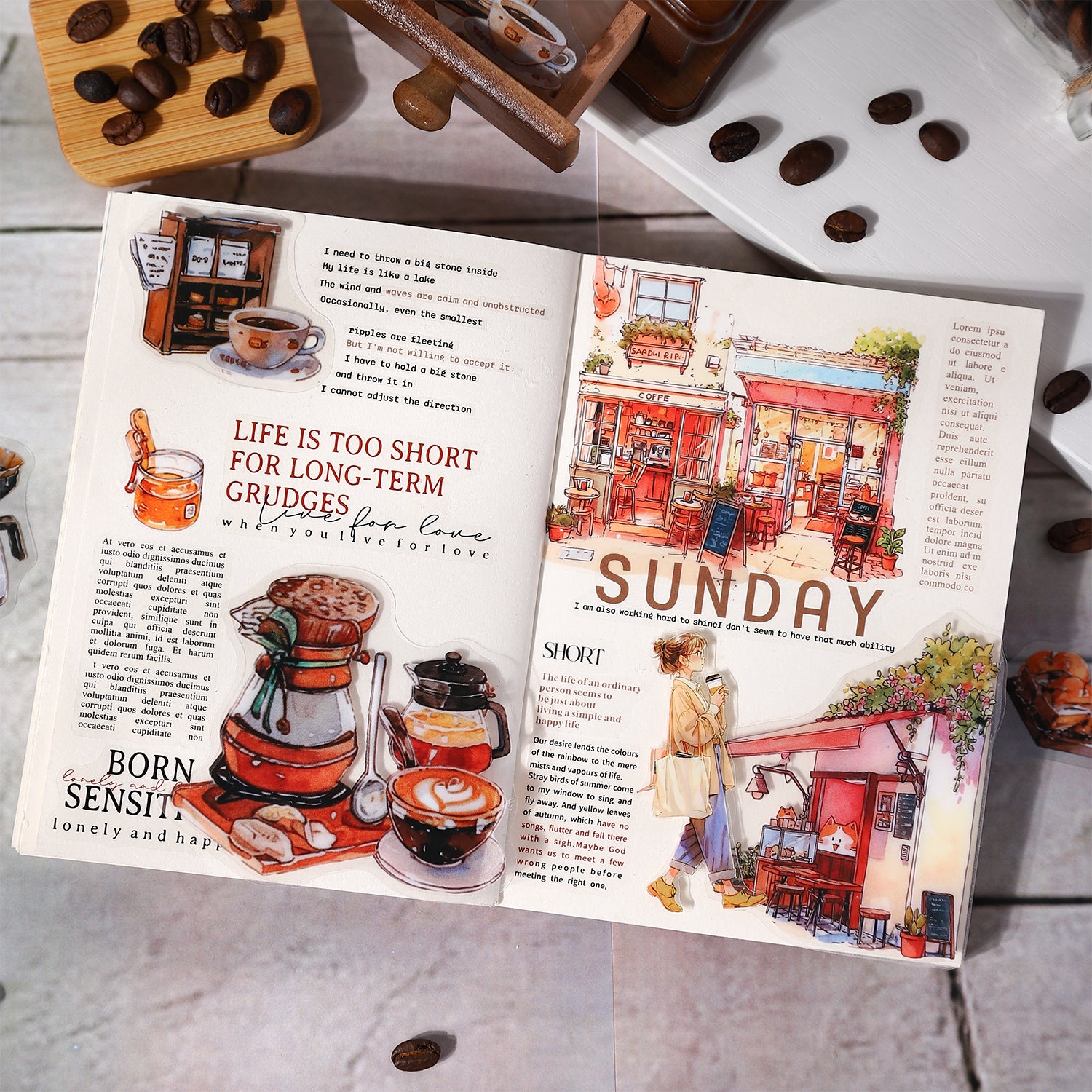 Coffee Memory PET Sticker