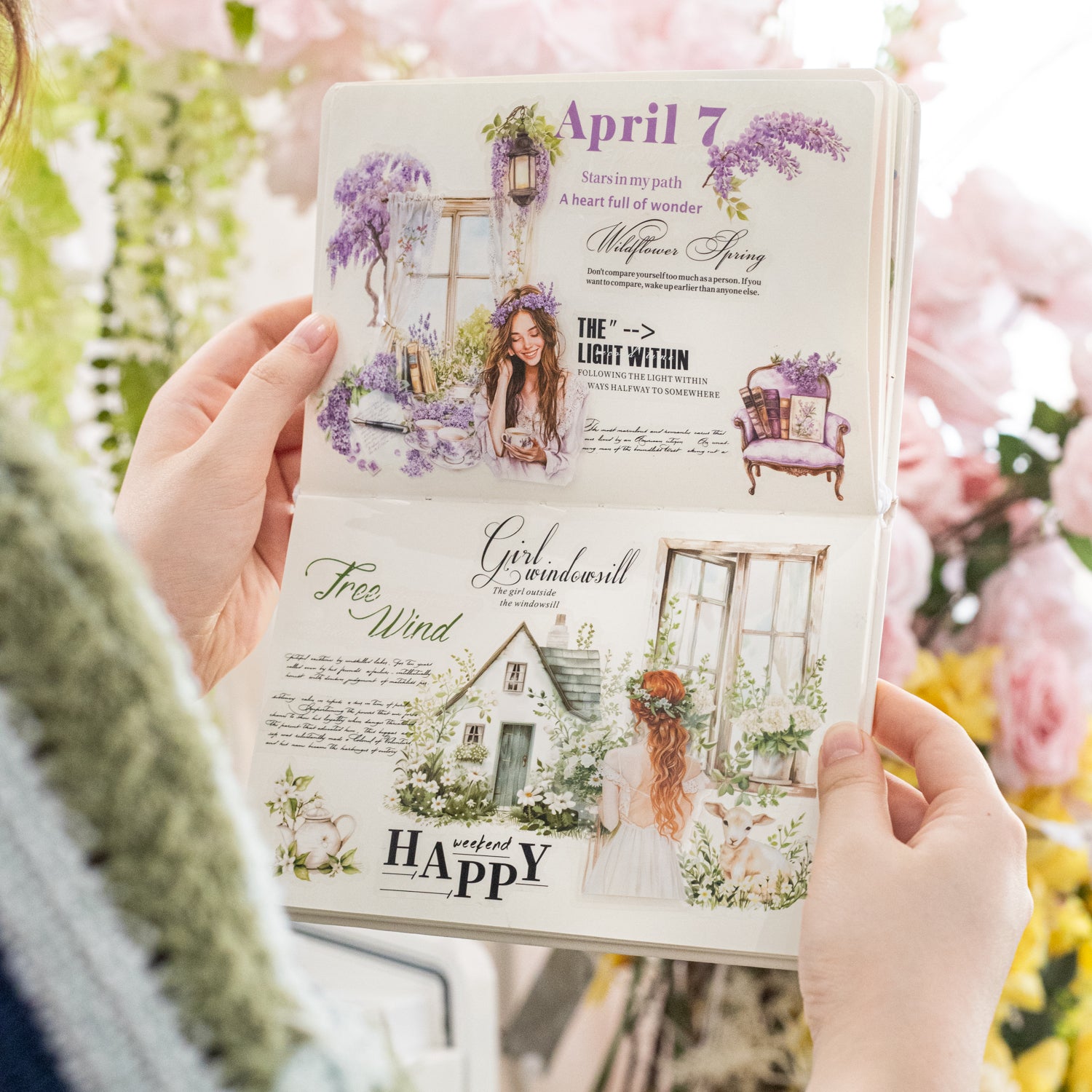 The Girl Outside The Windowsill Sticker