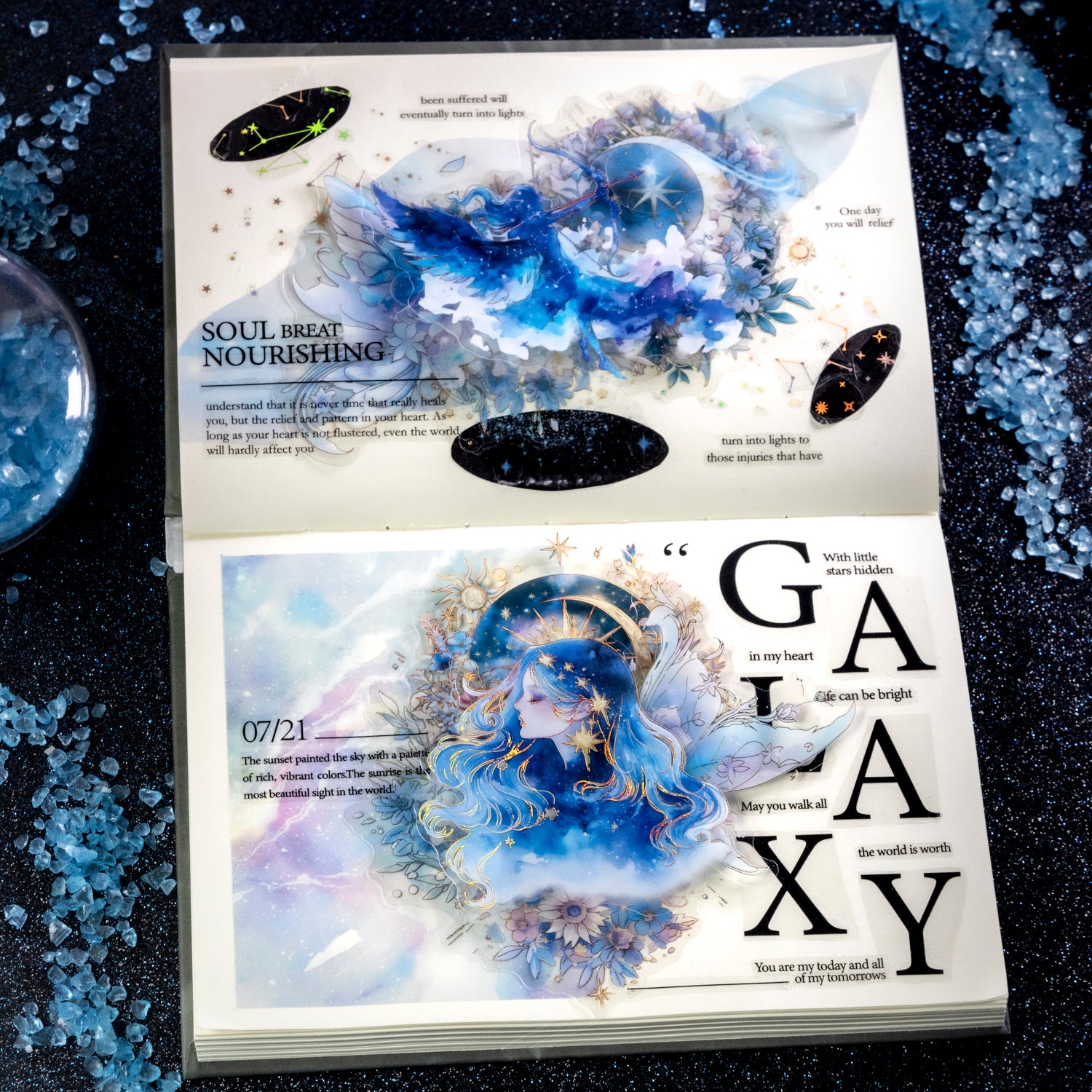 Glimmer of a Dream Starry Sky Theme PET Sticker