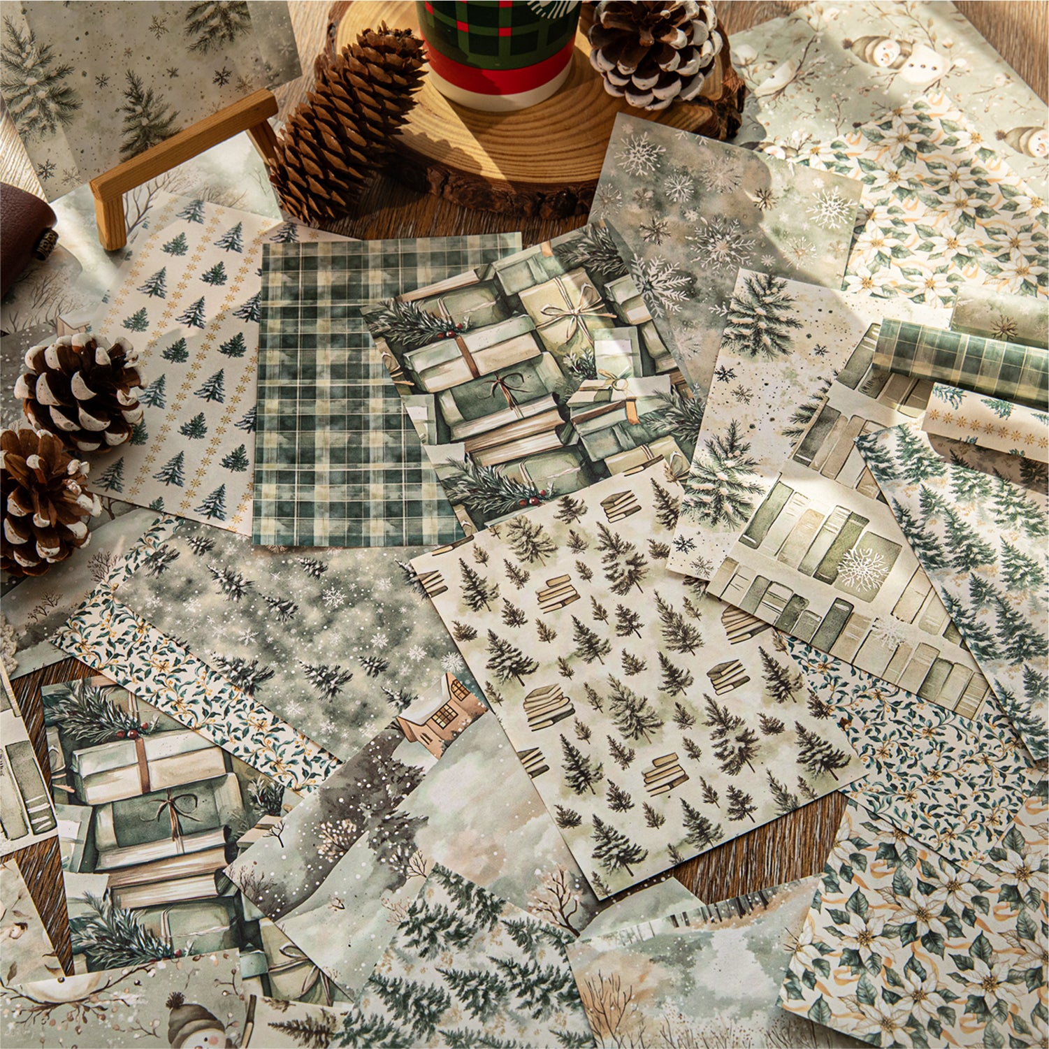 Roaming Autumn and Winter Scrapbooking Paper