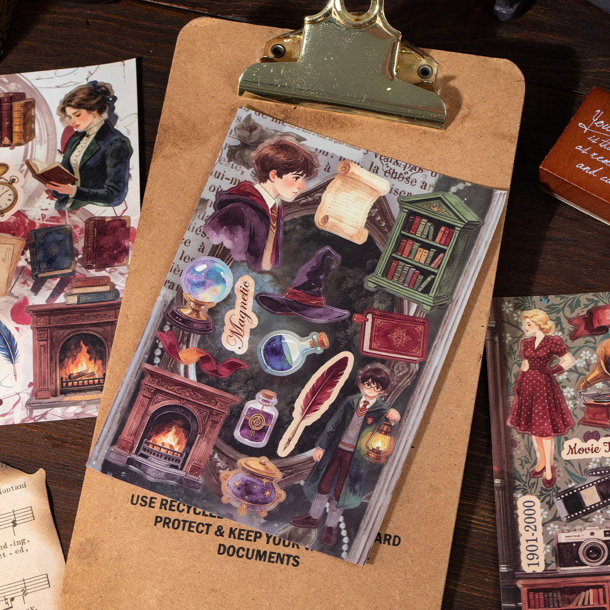 Old Scenery Time Collection Vintage Sticker Book