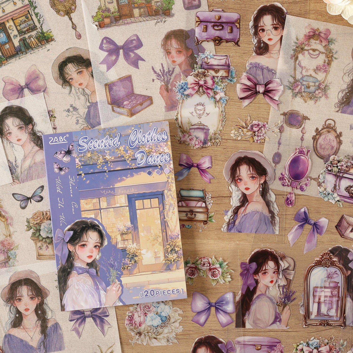 Flowers bring the wind Sticker Book