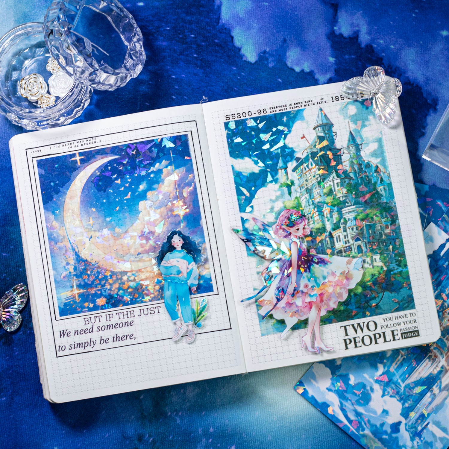 Castle in the Sky Scrapbook Journal Washi Sticker