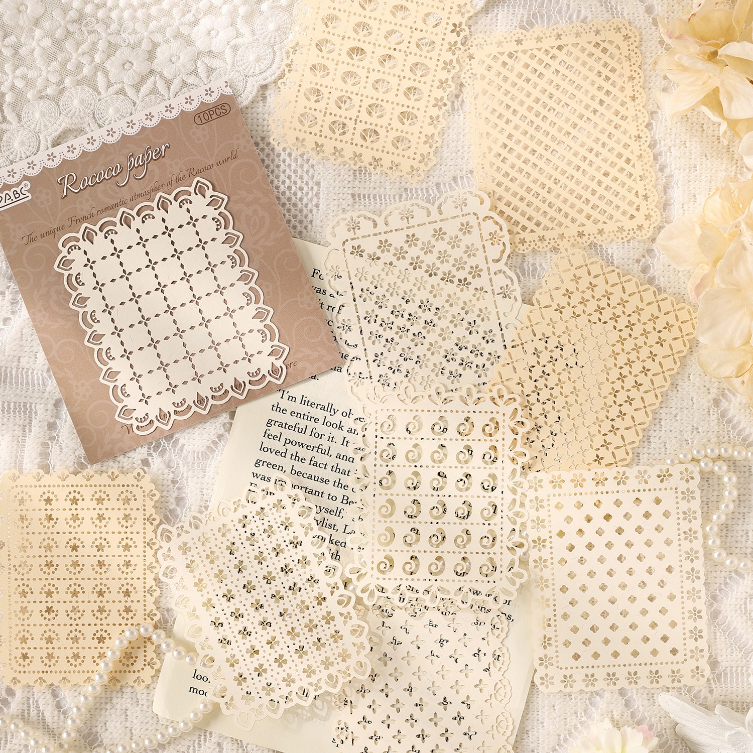 Lace Cut-outs Scrapbooking Paper