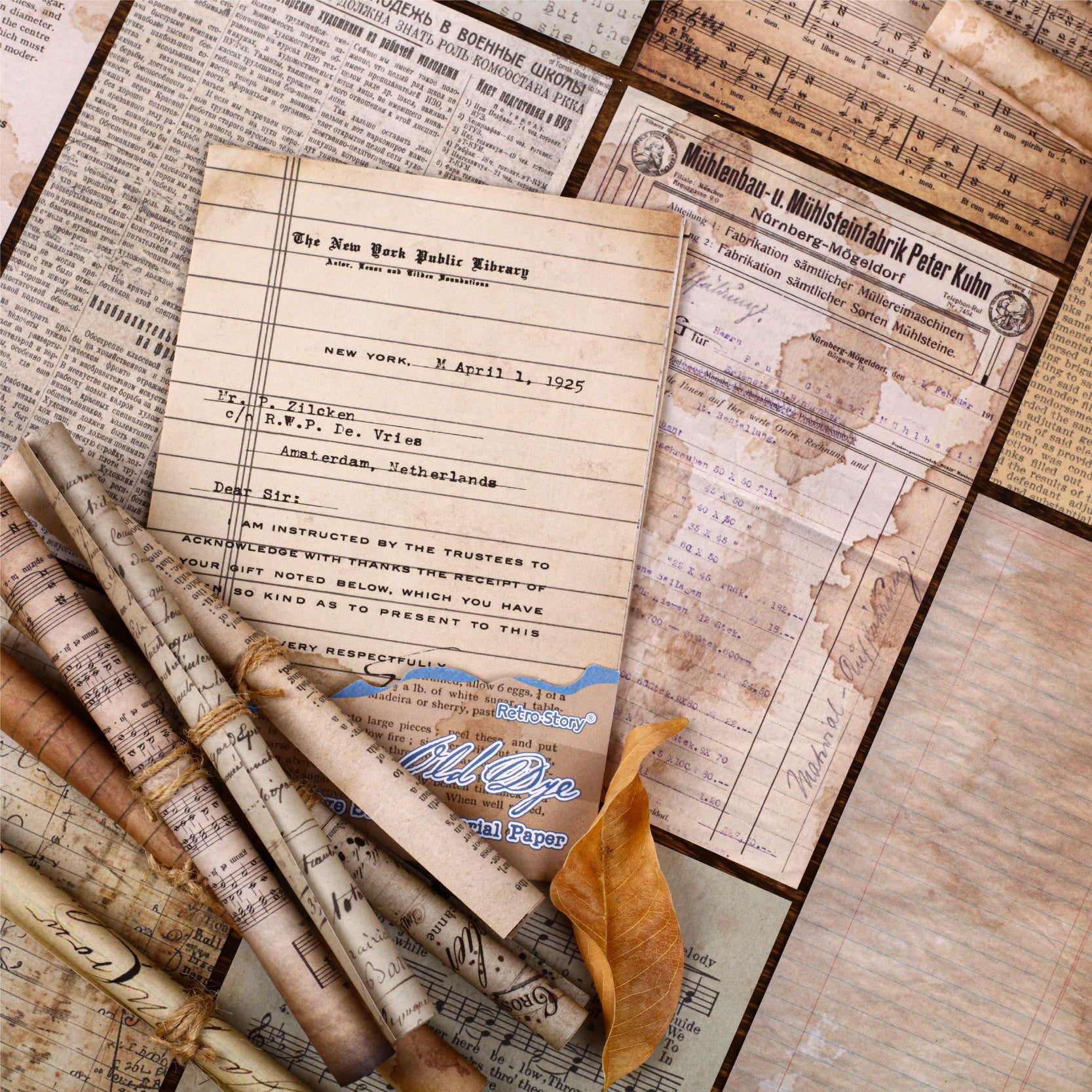 Old Dye Scrapbooking Paper