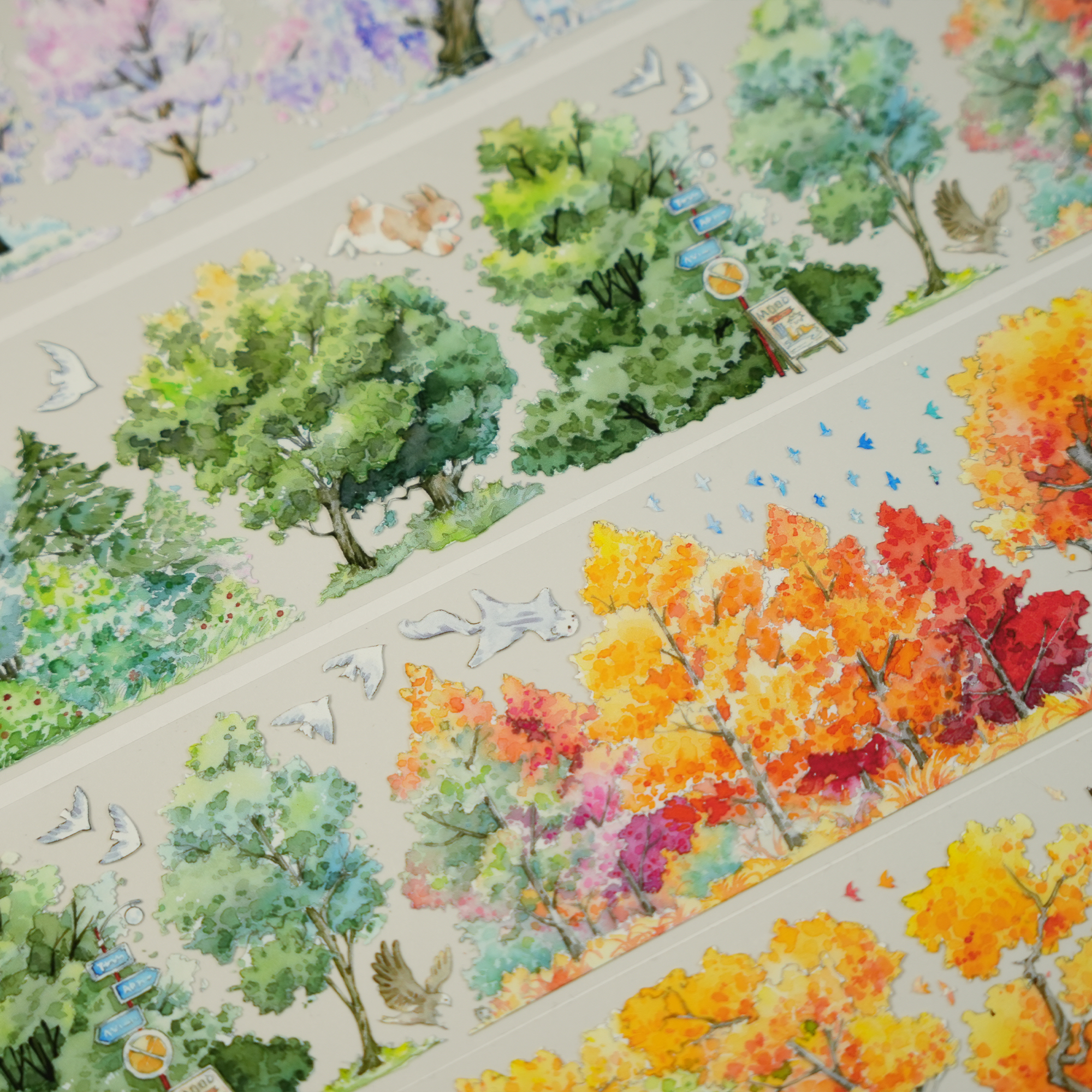 Trees of Four Seasons Pet Tape (6cm*100cm)