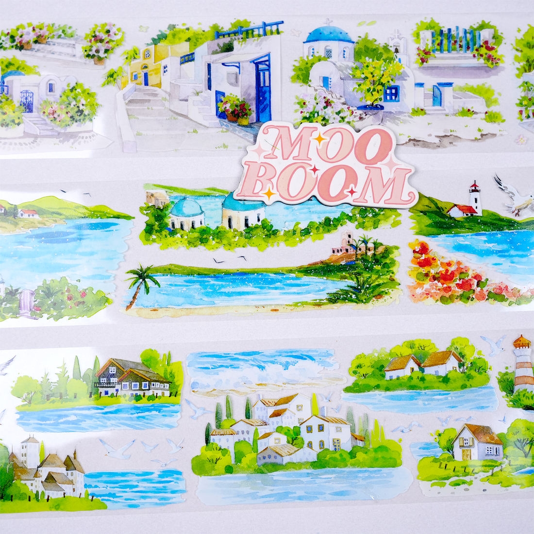 【ZERO】Summer Beach Landscaping Tape(11 Styles)(Whole Roll Tape)