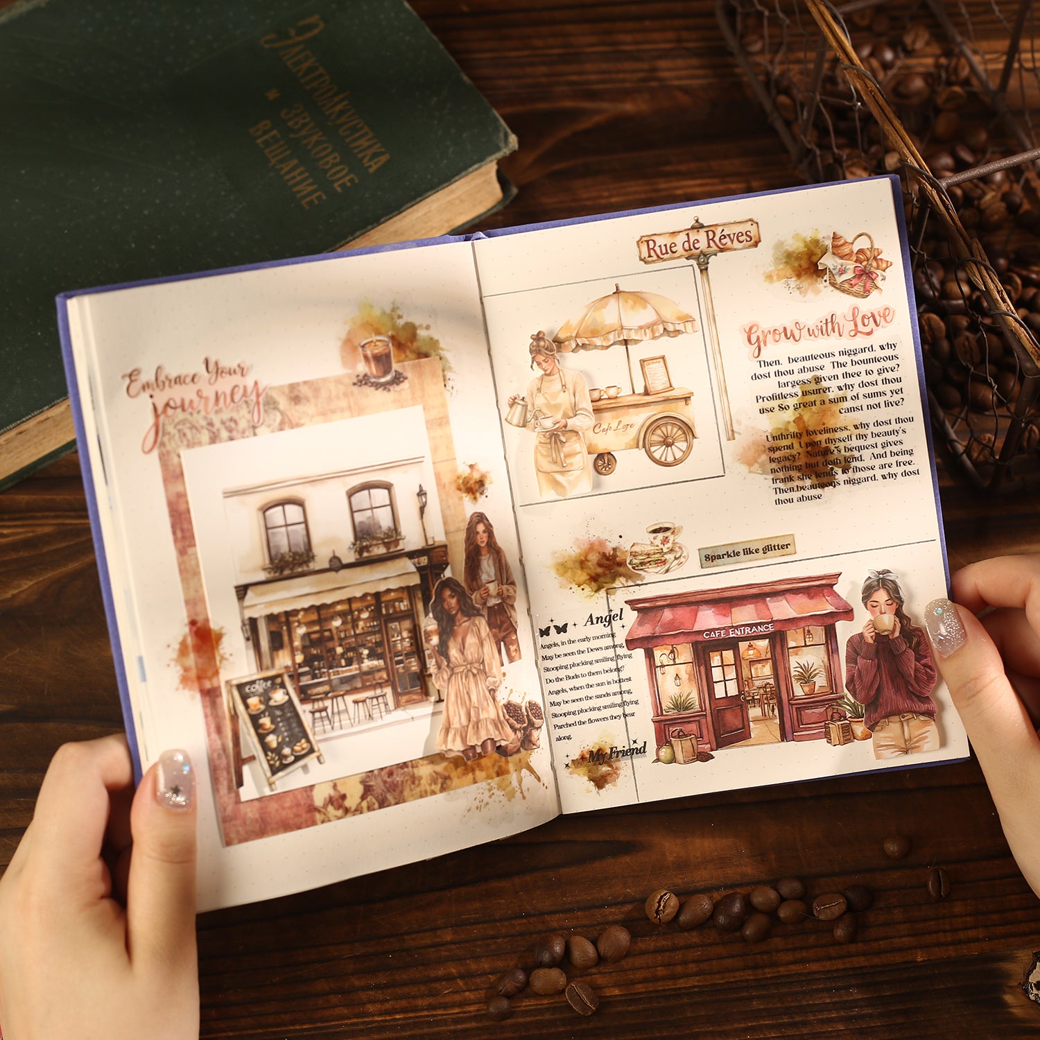 The Story of the Coffee Shop Sticker Book