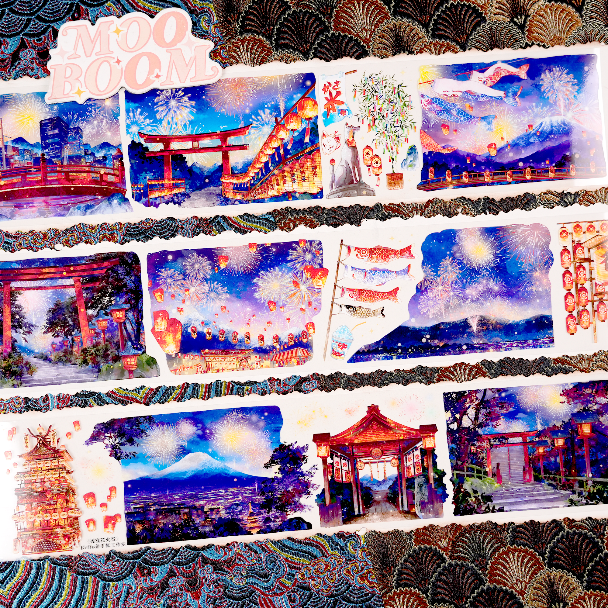 【BOBOYU】Japanese Festival Landscaping Tape