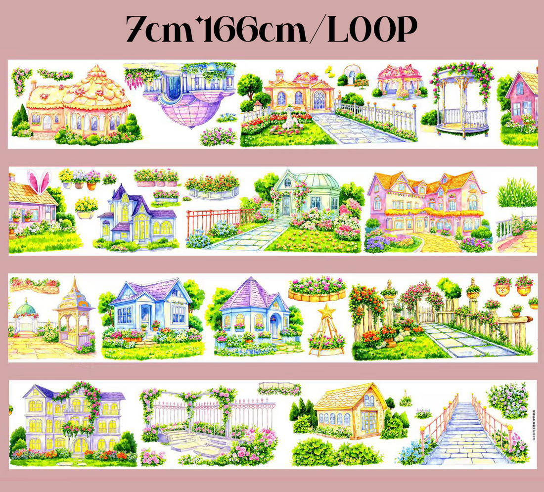 【SZCX】Garden Cottage Landscape PET Tape