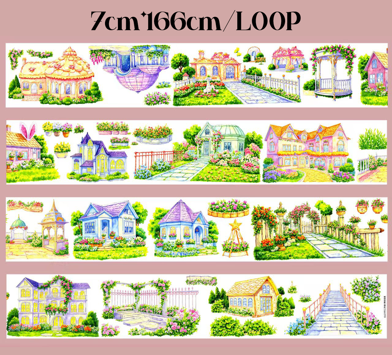 【SZCX】Garden Cottage Landscape PET Tape
