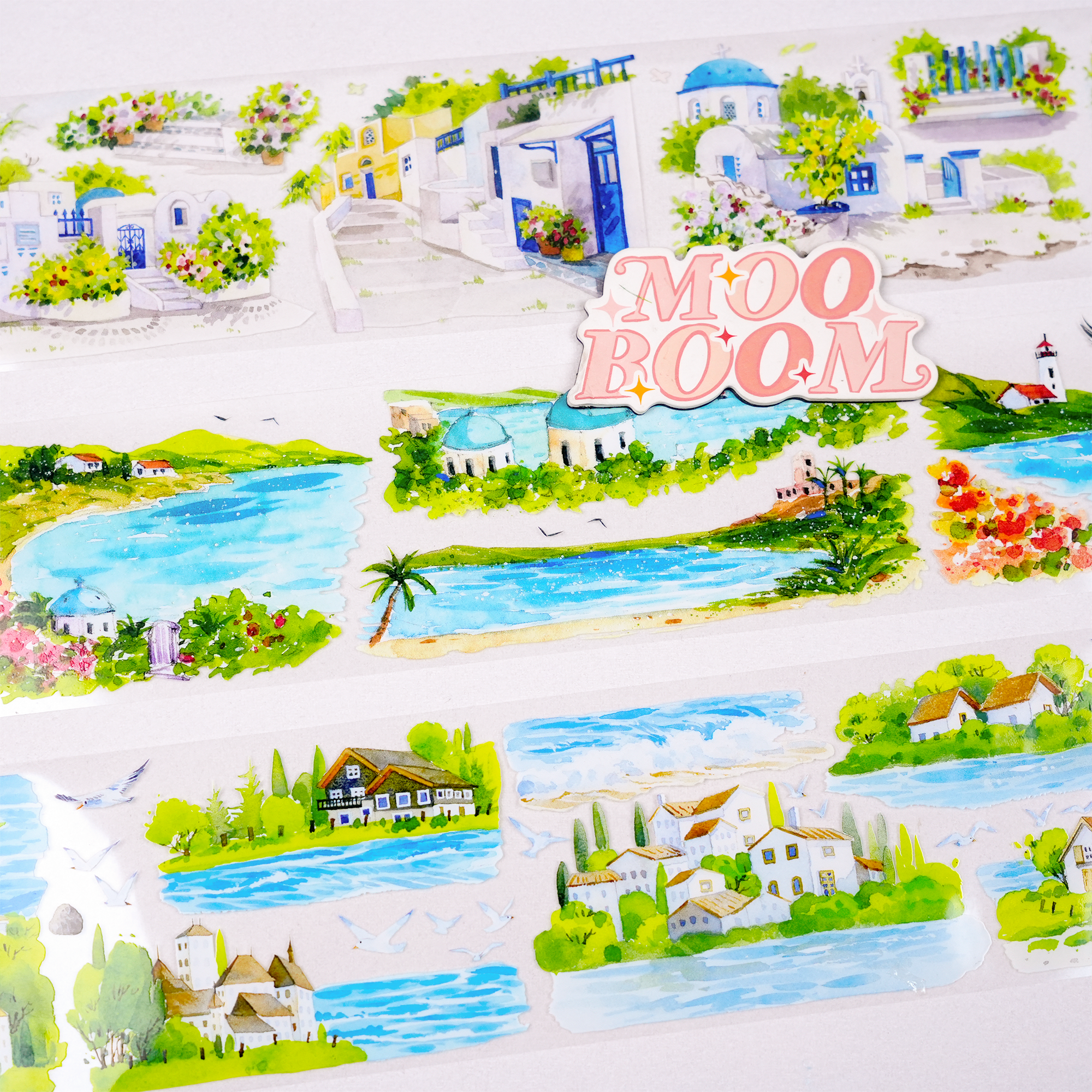 【ZERO】Summer Beach Landscaping Tape(11 Styles)(Whole Roll Tape)