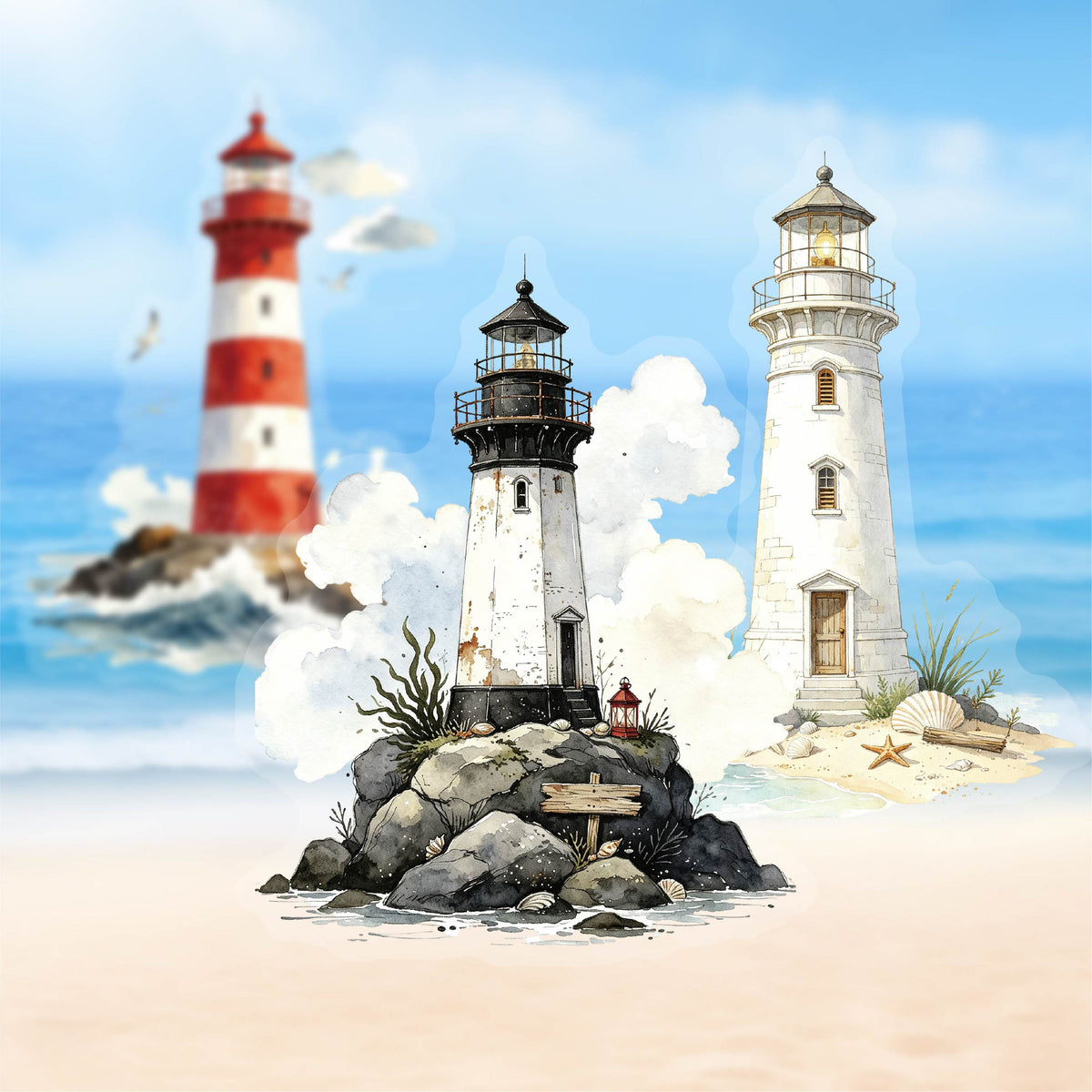 Lighthouse PET Sticker