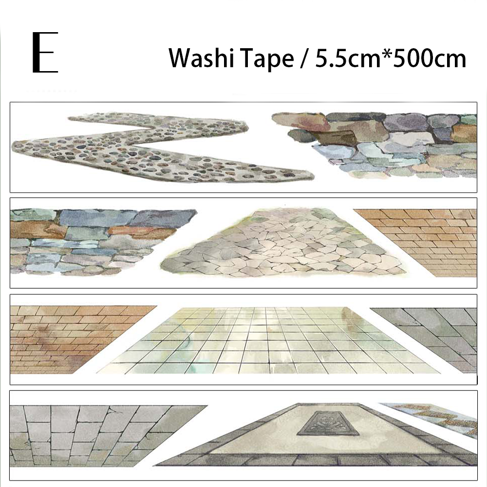 【ZERO】Roads/Walls/Floor/Steps Landscaping Tape (67 Styles) (Whole Roll Tape)