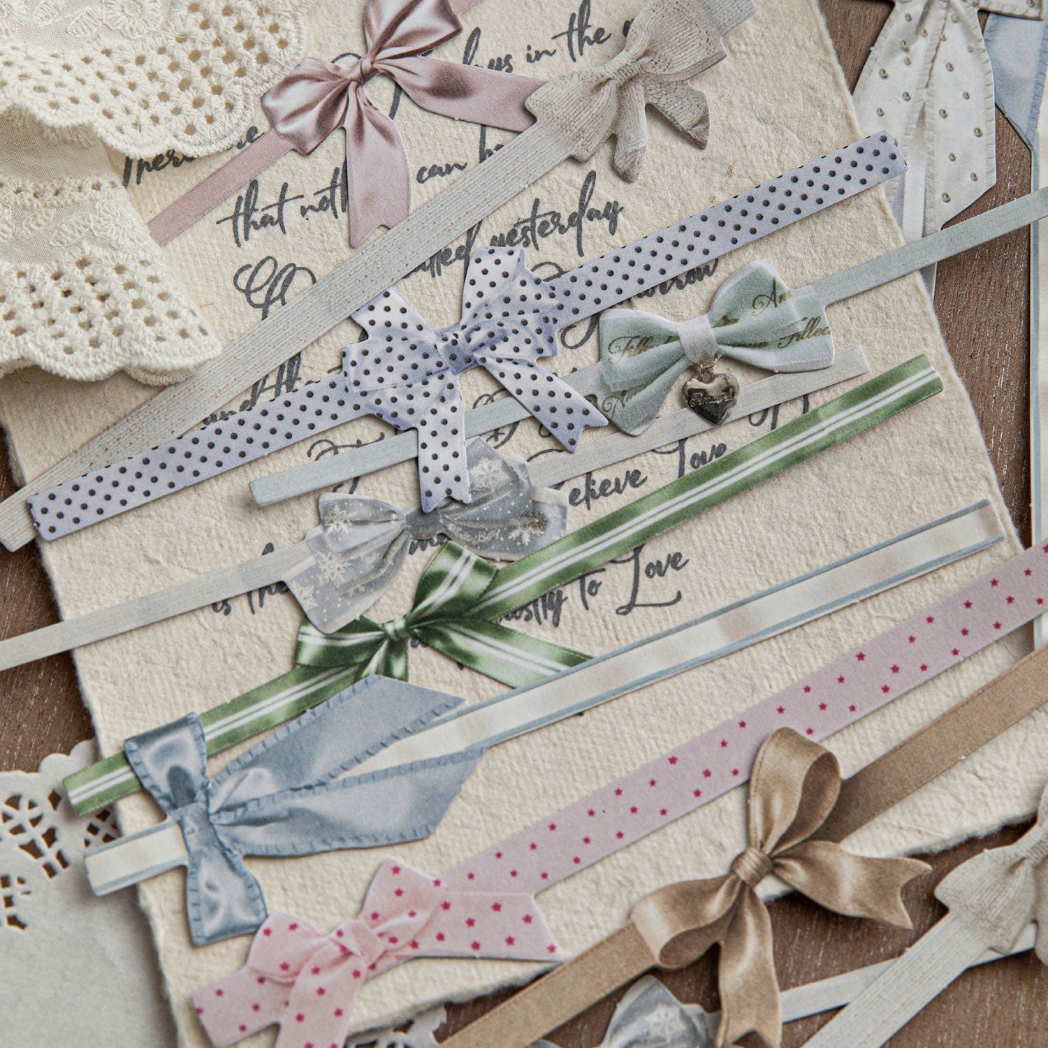 Gift Decoration Cardboard Bow Sticker