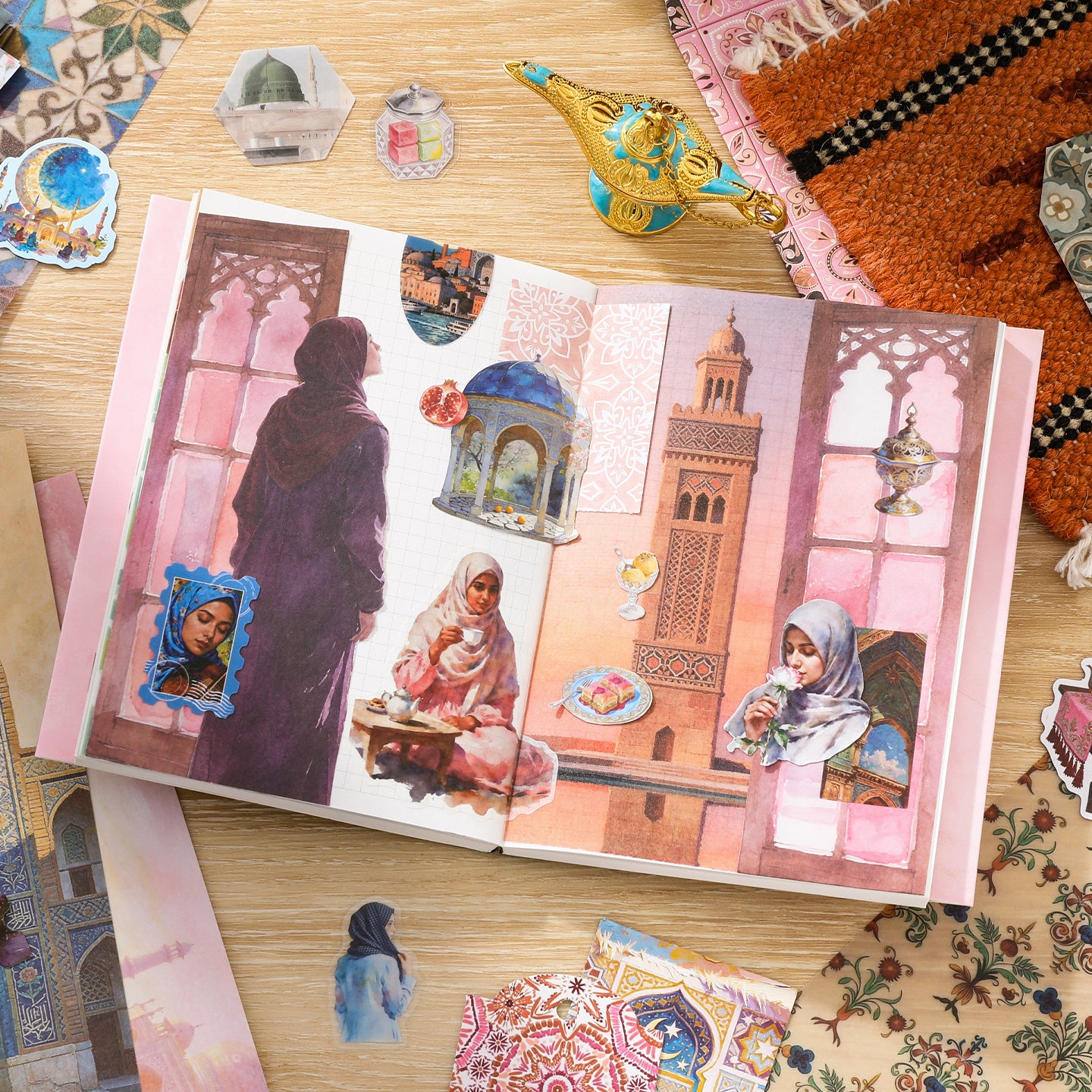 Blossom Hijab Scrapbooking Box For Scrapbooking and Journaling | MOOBOOM
