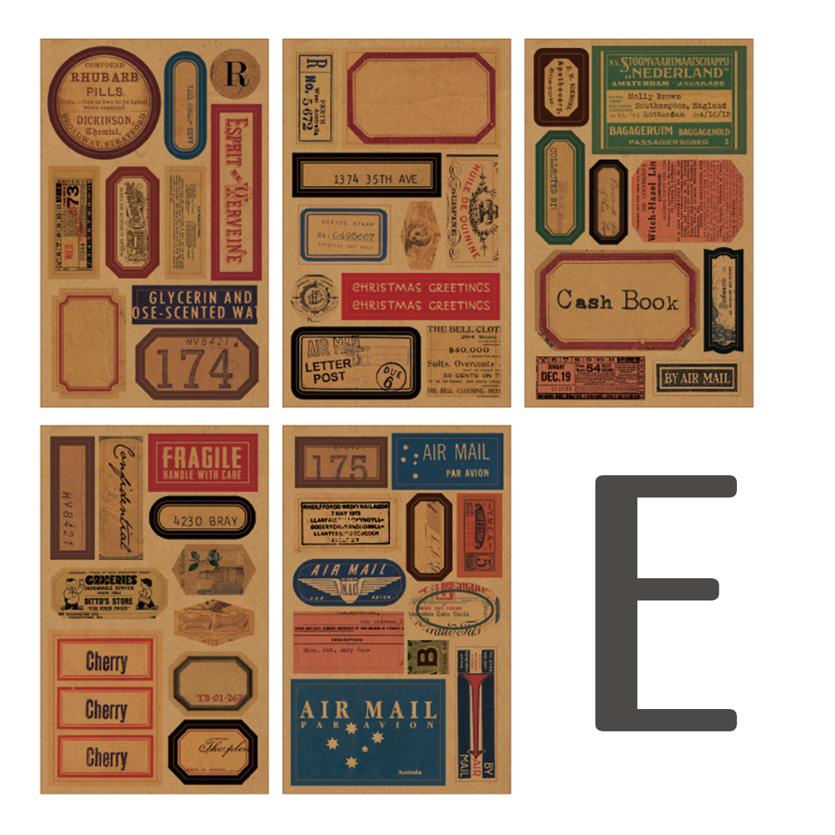 Label record memo Pad Sticker Book