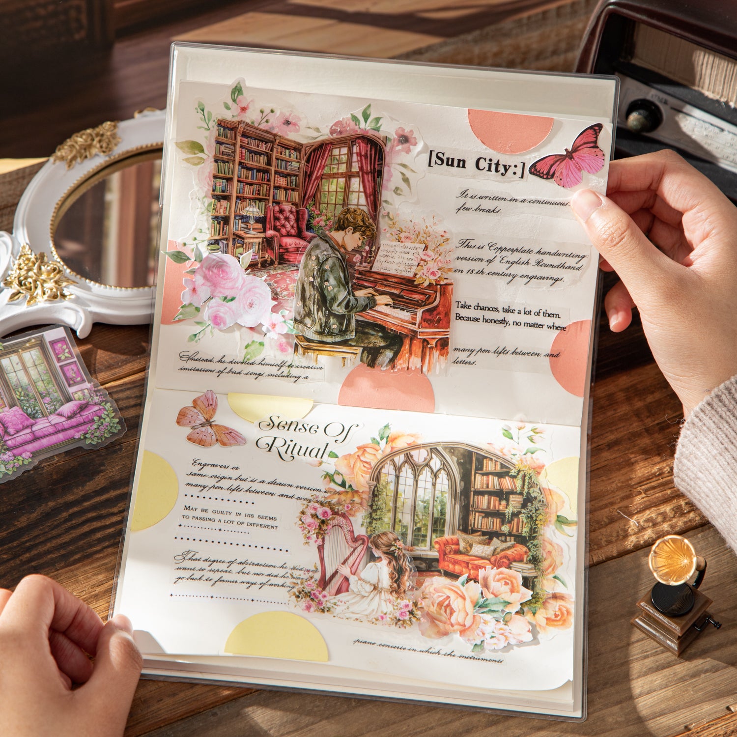 Reading Corner by the Window PET Sticker