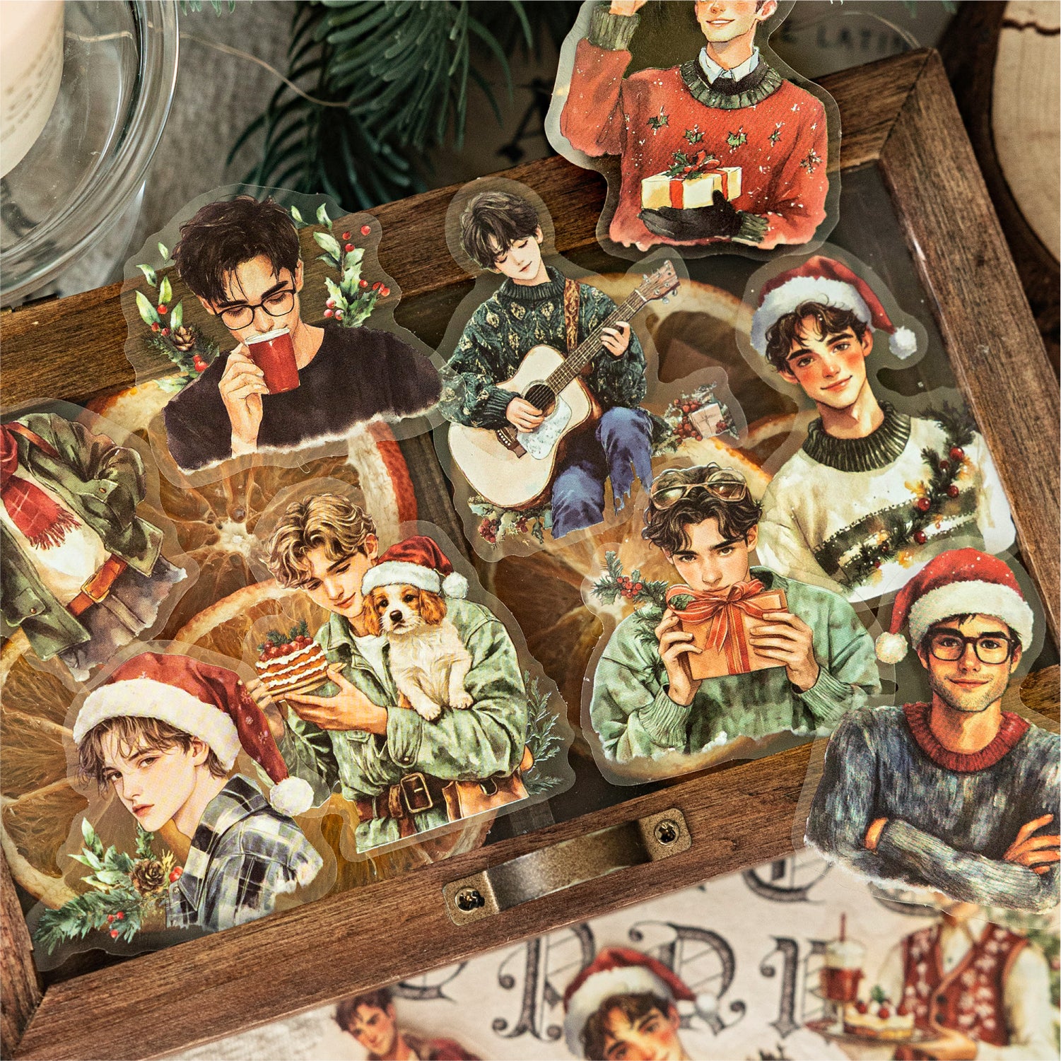 Christmas Fra PET Sticker