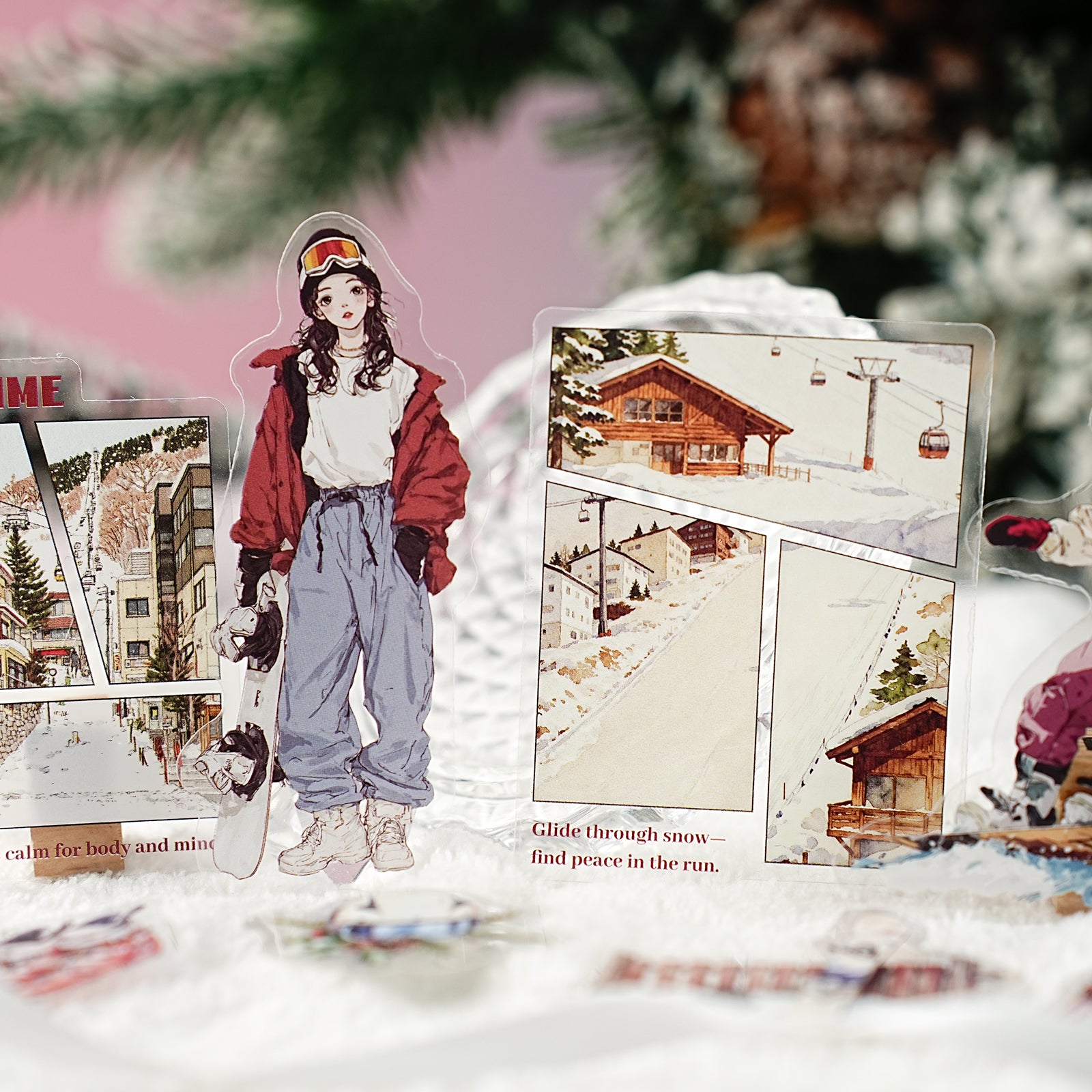 Sporty Girl Character PET Sticker