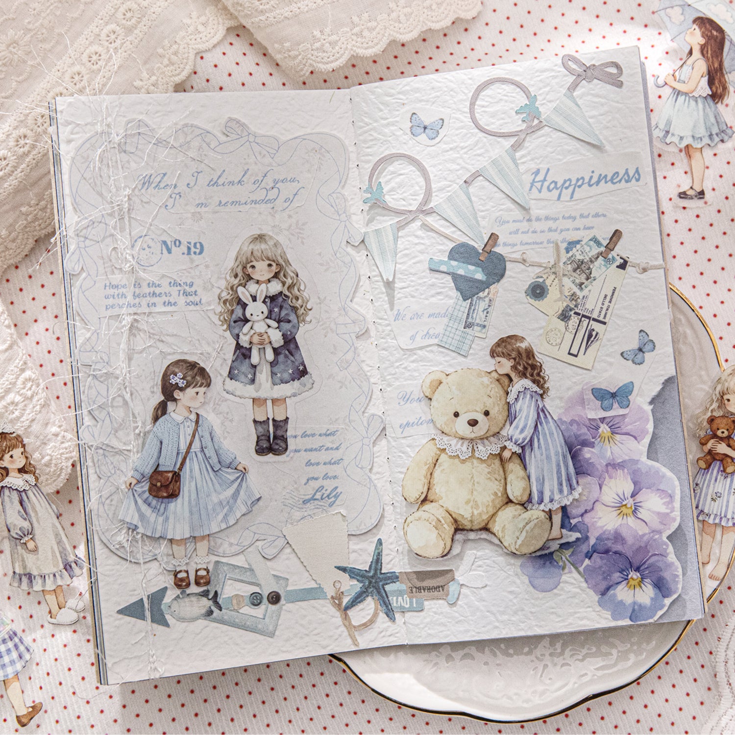 Star-Sleep Fairy Tale Girl Character Stickers