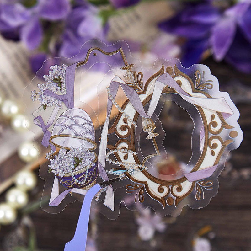 Garden Floral Border Stickers Vintage PET Stickers