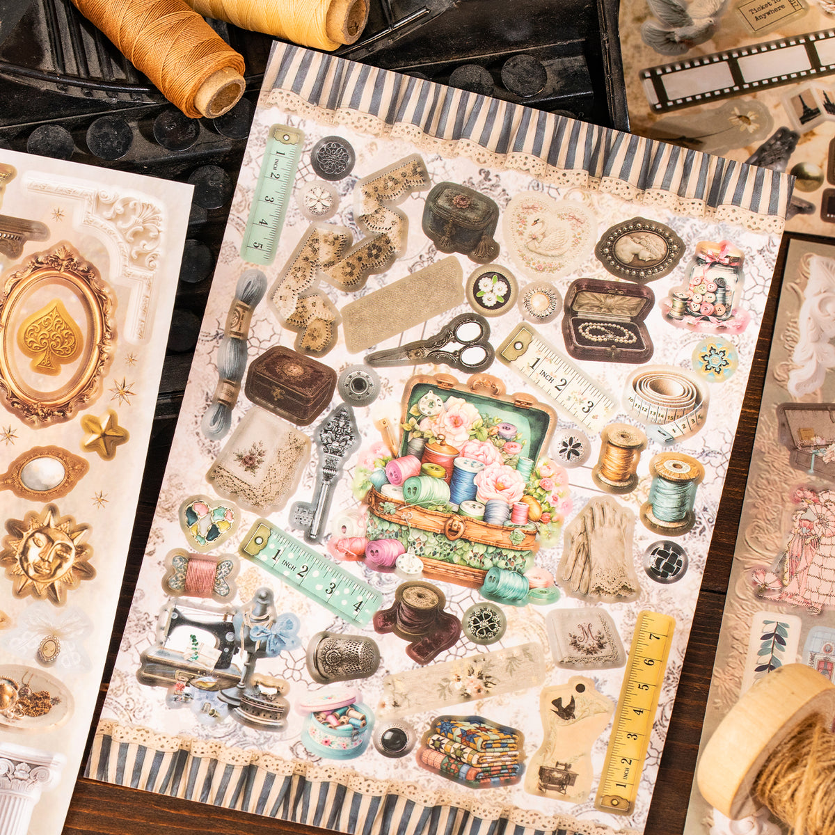 Vintage Treasury Pre-cut Sticker Book