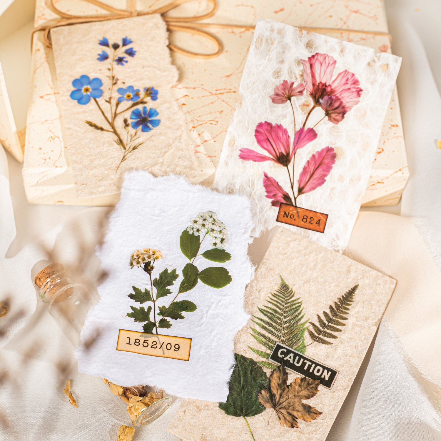 Dried Flower Handbook PET Sticker